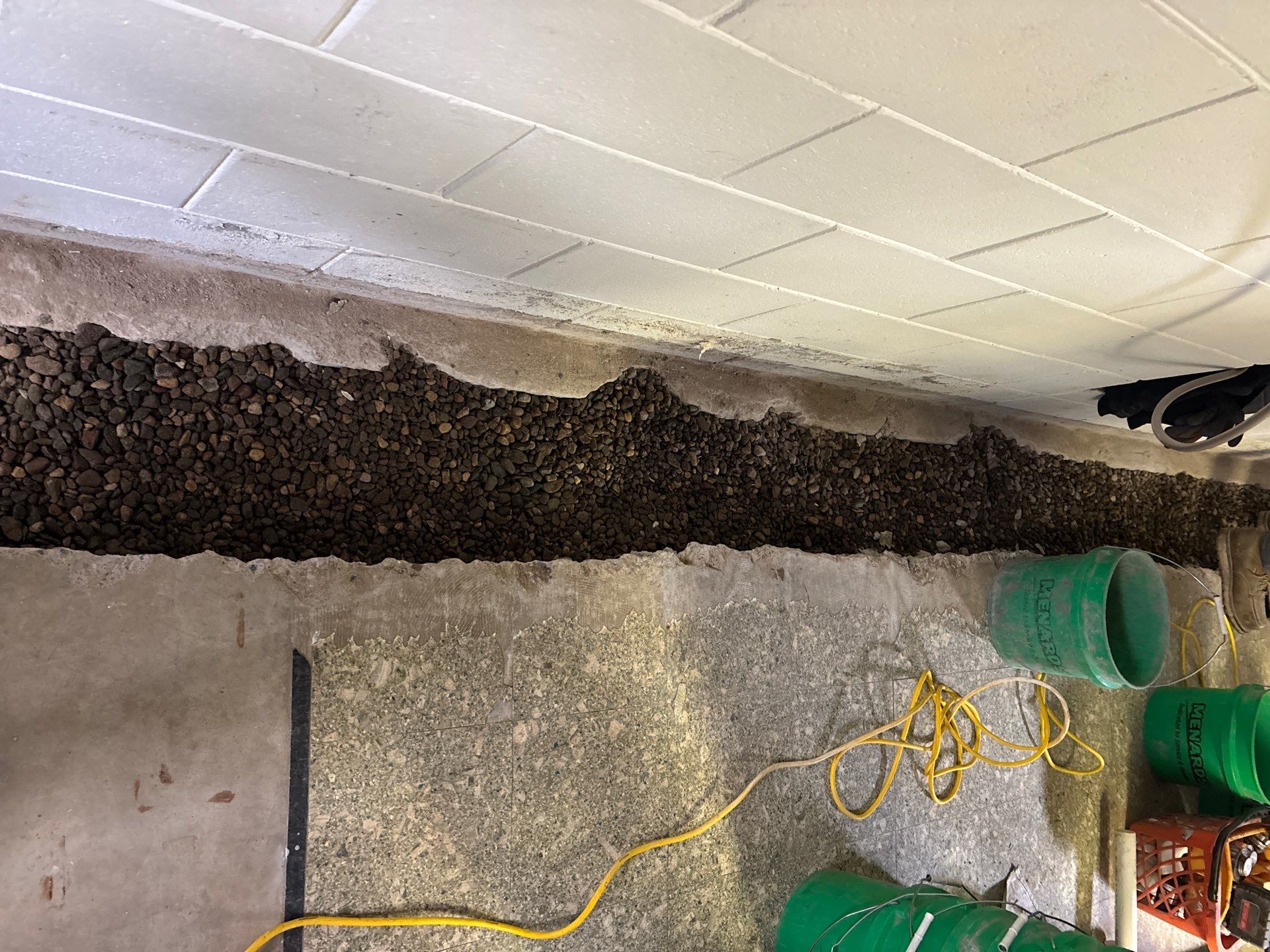 Drain Tile in Roseville for Carston by Waterproofing Northeast