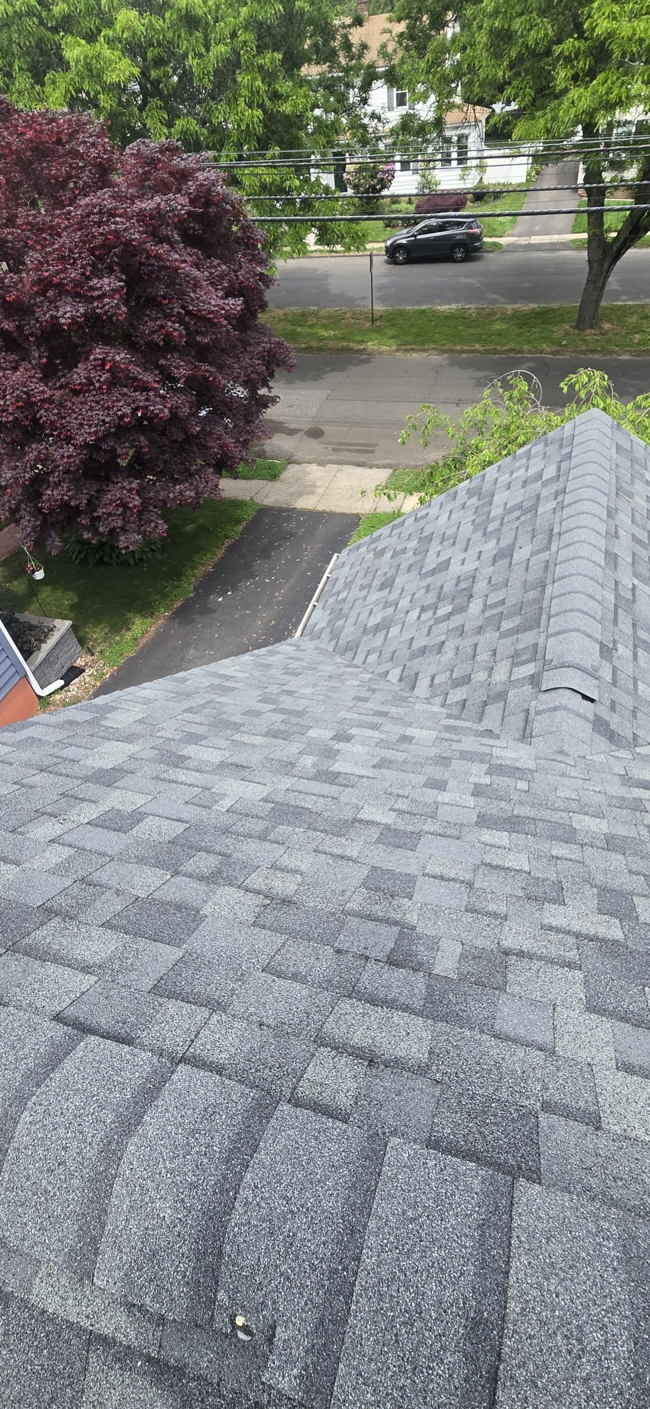 Residential Roofing Replacement Featuring Owens Corning Estate Gray Shingles in Milford by A Plus Exterior