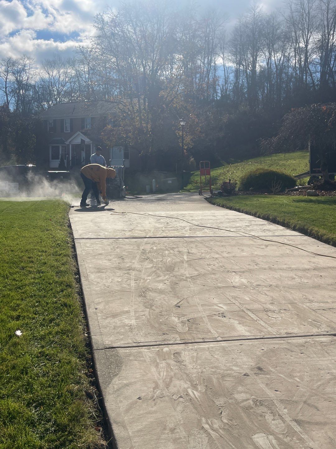 Twilight Driveway Project in Bridgeville by Floors in a Day, Inc