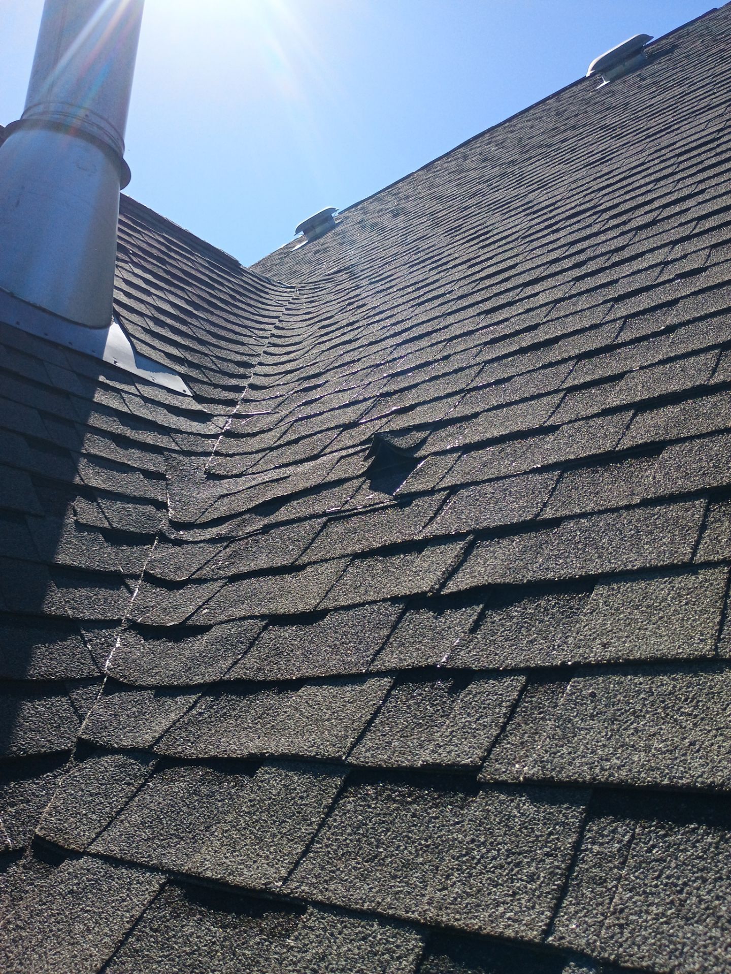 Architectural Shingle Roof Replacement for Brick Residence in Ardmore by BANA Roofing and Solar Supply