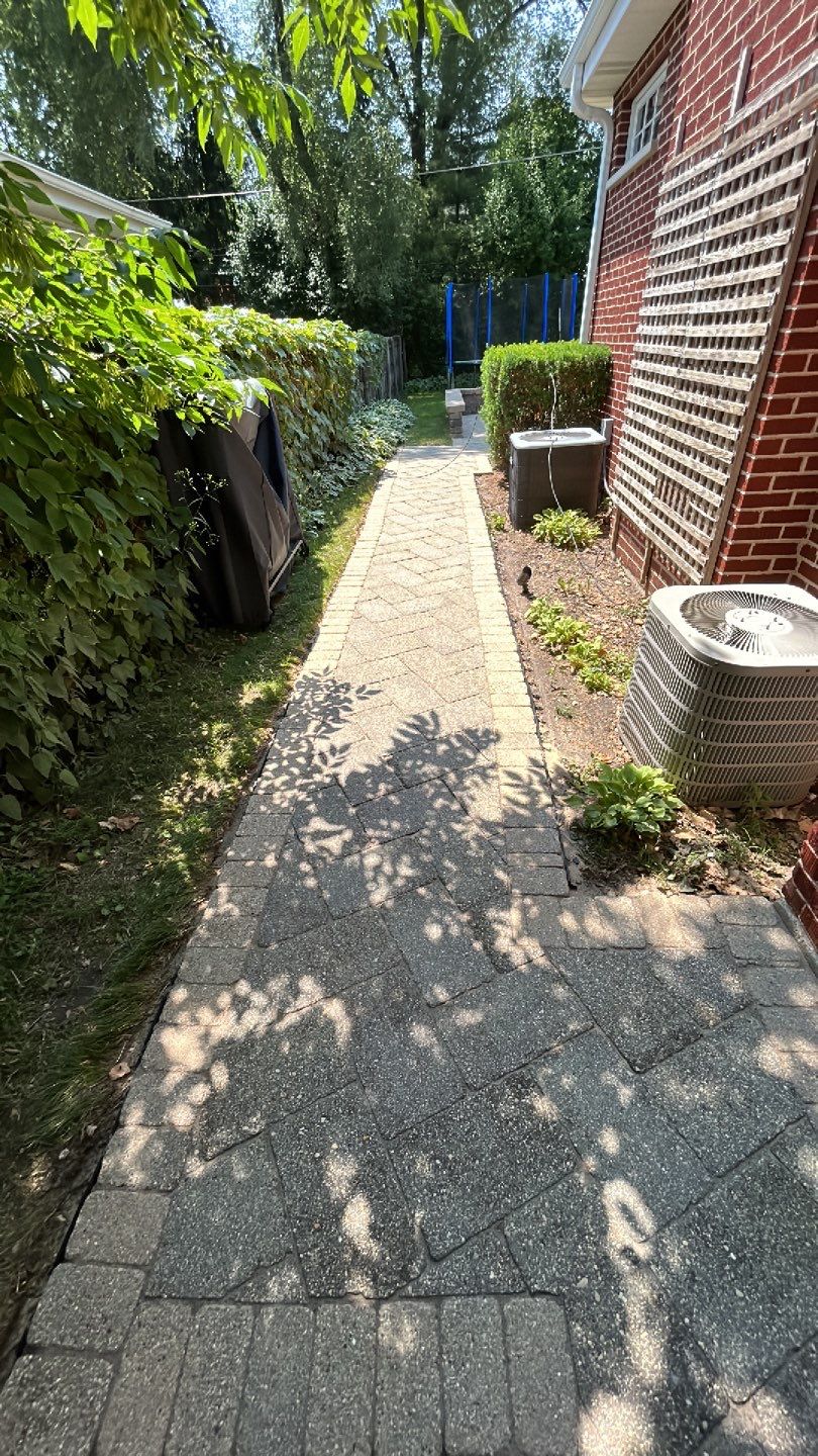 Brick paver clean, sand and seal.  using Surebond SB-1300 by Northern Power Washing LLC.