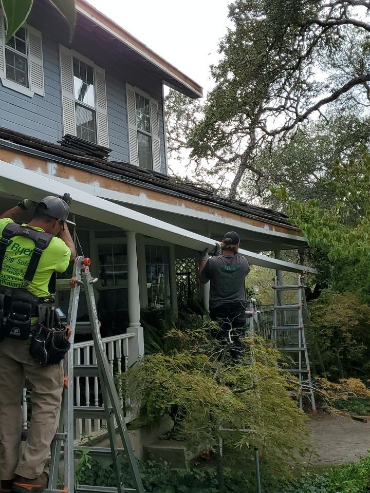 Gutter Installation using Englert LeafGuard Gutters by Byers Enterprises 