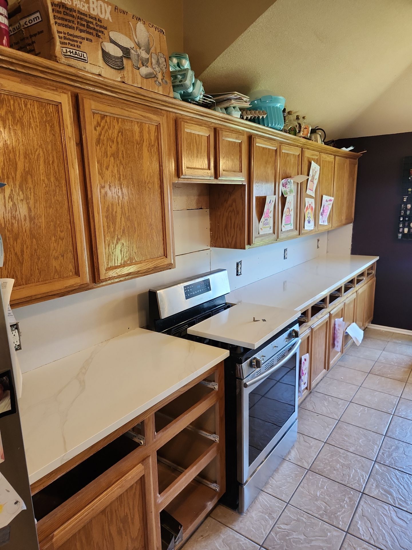 Kitchen Remodel - New Quartz Countertops - 3cm Rivessa by MSI by TNT Countertops