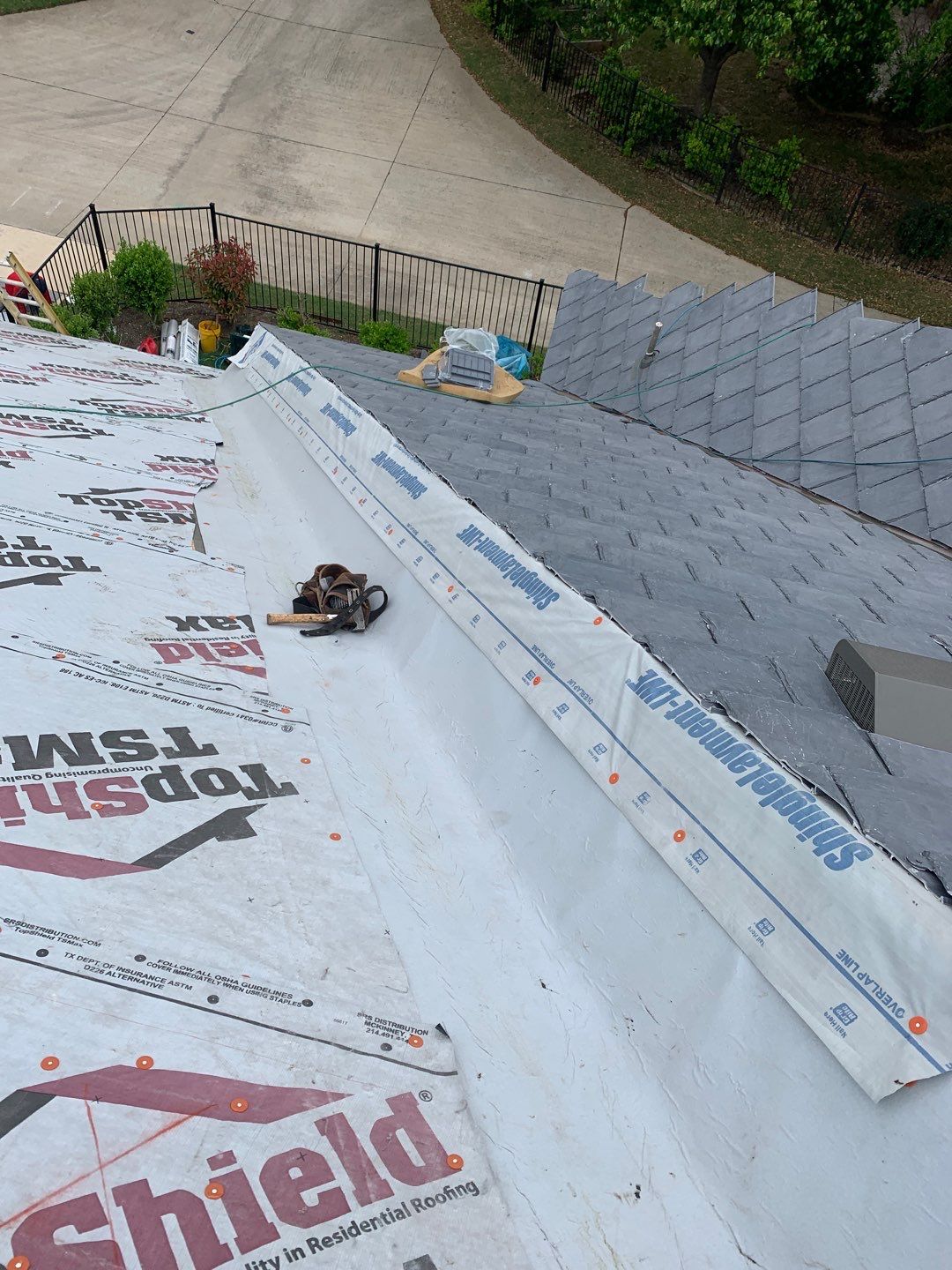 Roof Replacement using Davinci Bell Slate Shingles by Elite Roofing LLC
