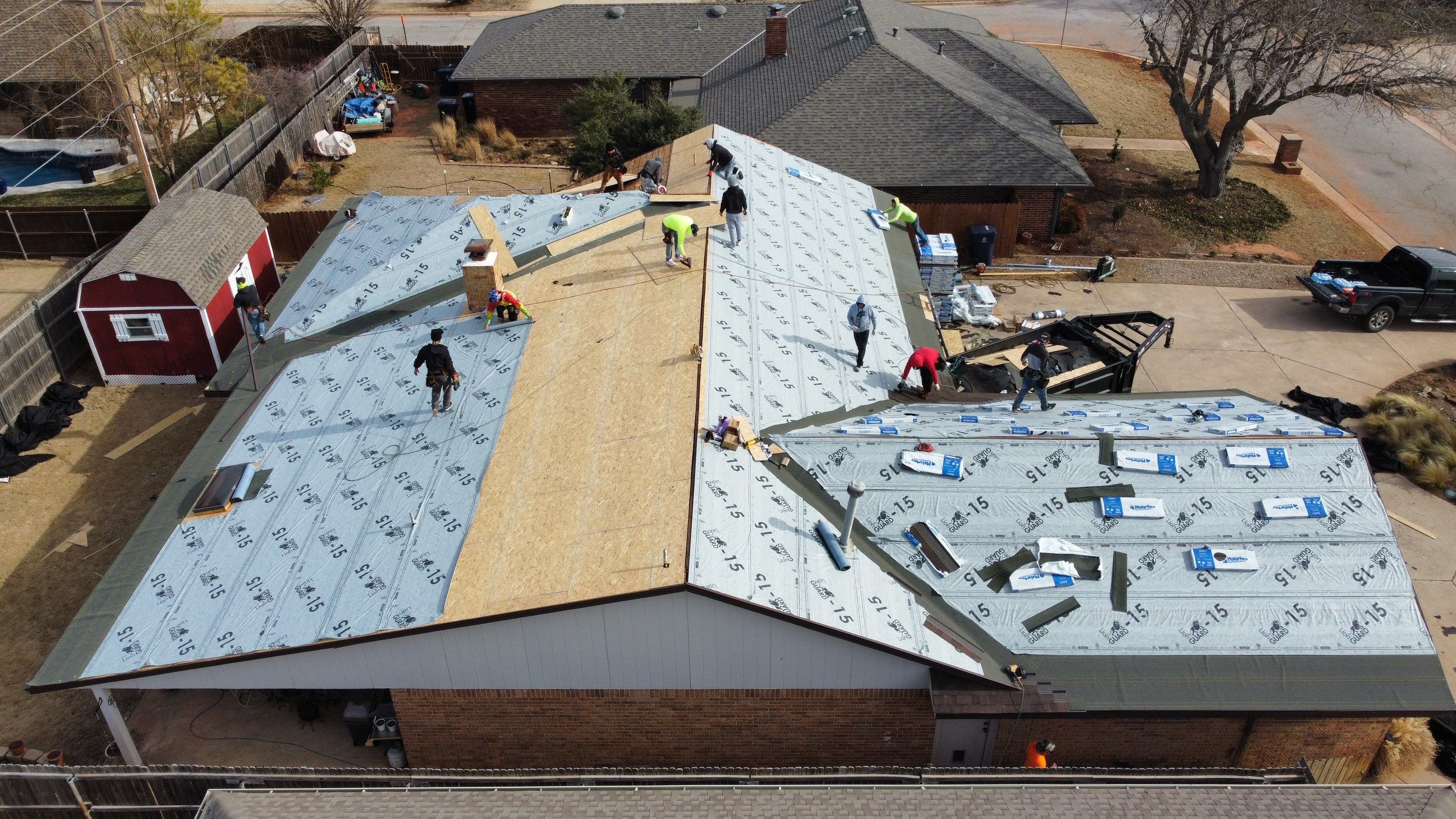 Malarkey Class 3 Antique brown install by Icon Roofing And Construction 