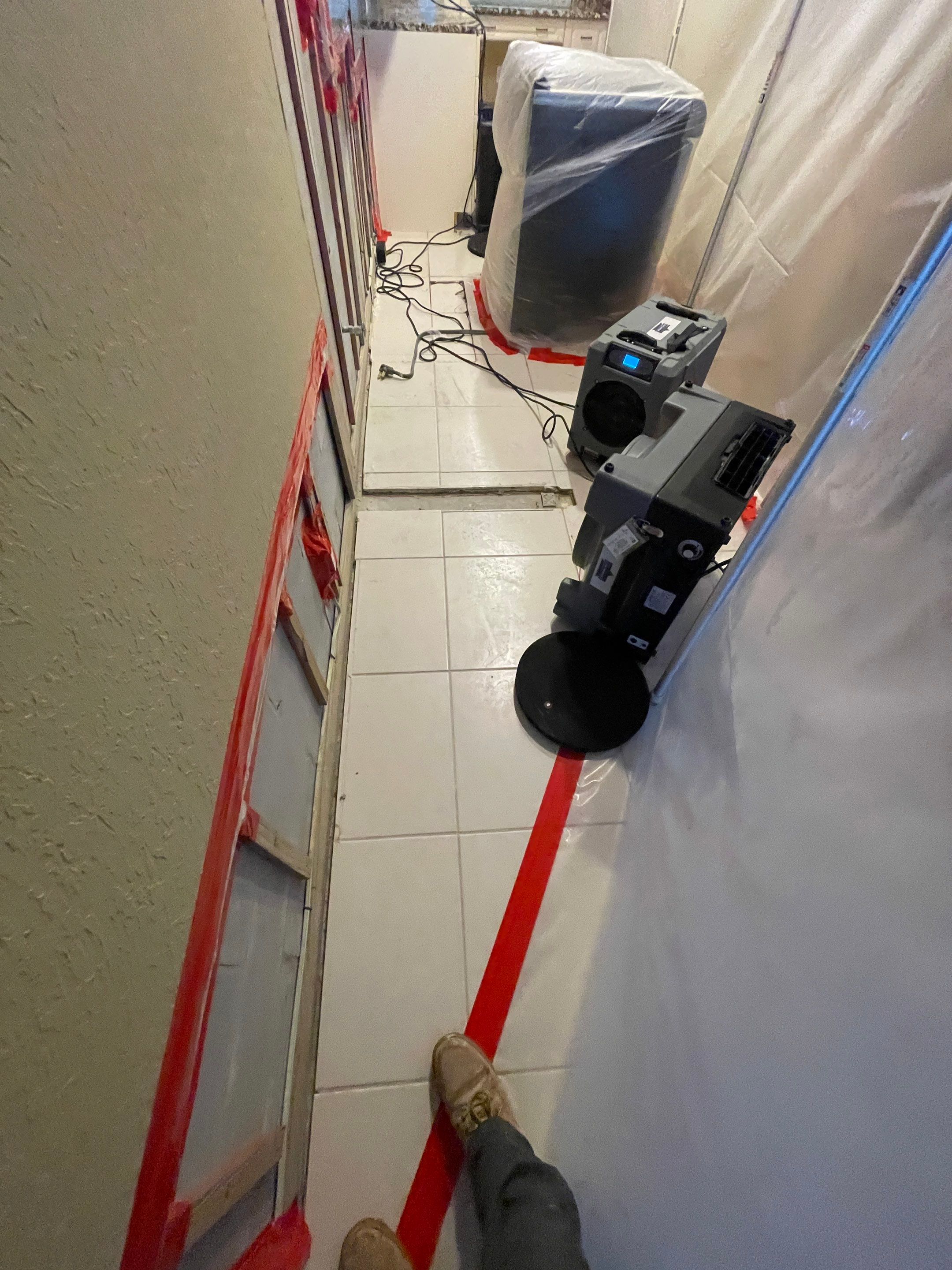 Mold remediation and rebuild of kitchen and living areas by Bay Coast Restoration 
