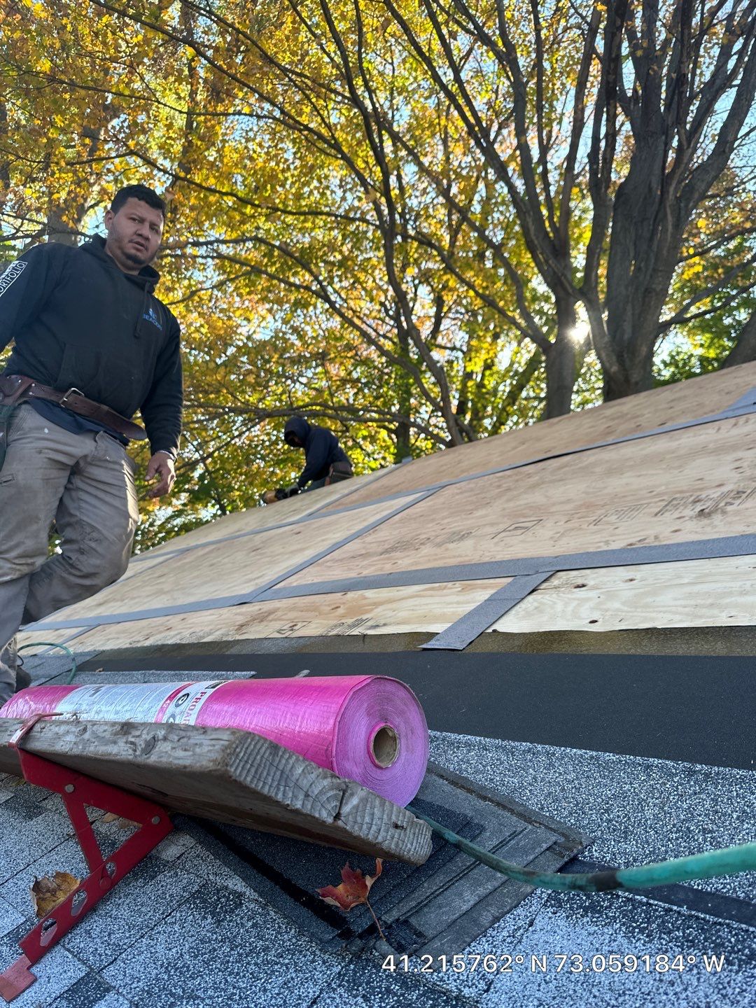 Residential Roofing Installation using Owens Corning TruDefinition Sierra Gray by A Plus Exterior