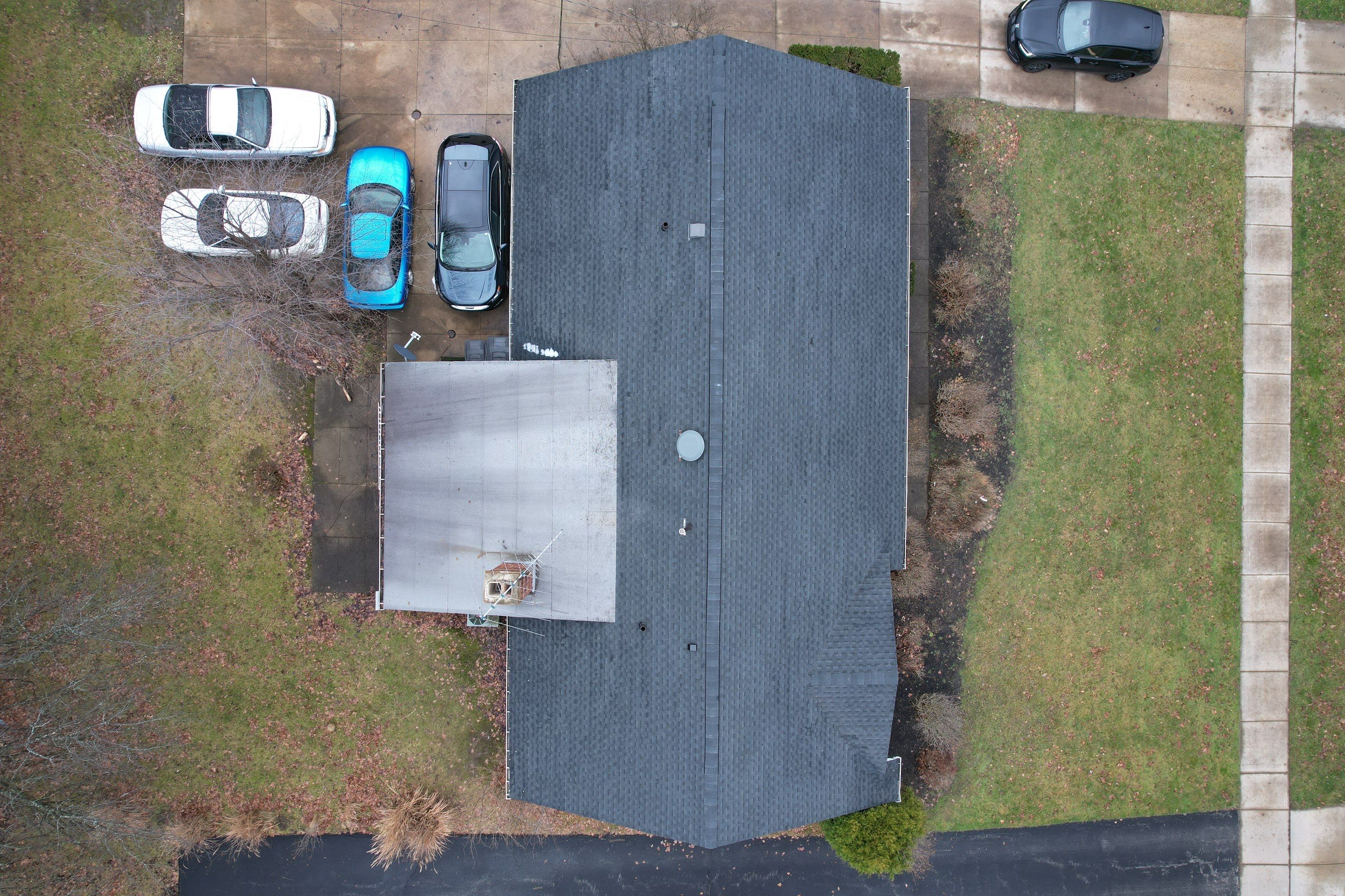 Storm Restoration in Beachwood OH - Roof Replacement using GAF HDZ Charcoal by Atlas Roofing & Restoration