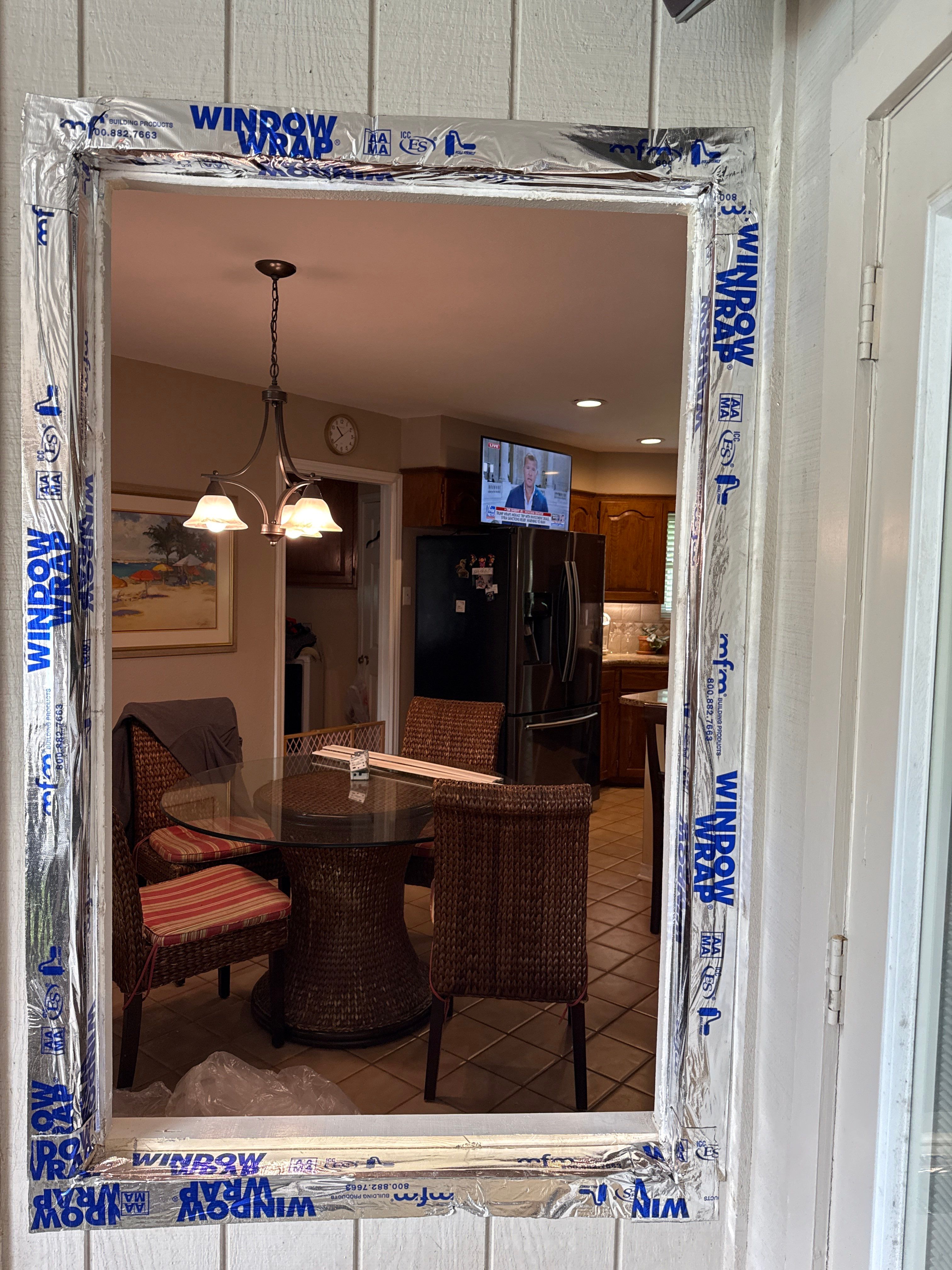 Impact windows brick install by Bayfront Roofing and Construction