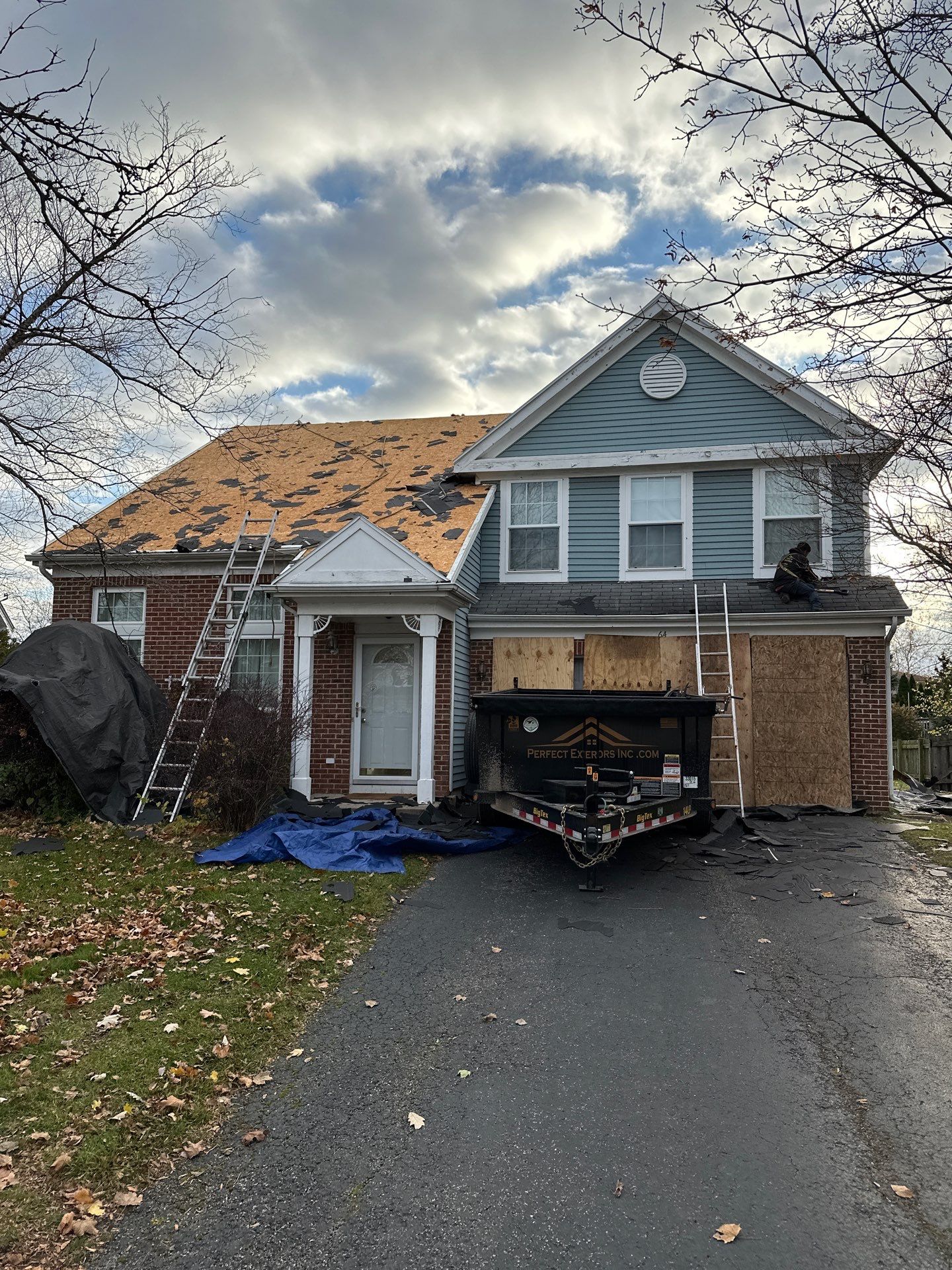 Residential Roofing Installation using Malarkey Roofing by Perfect Exteriors Inc. 
