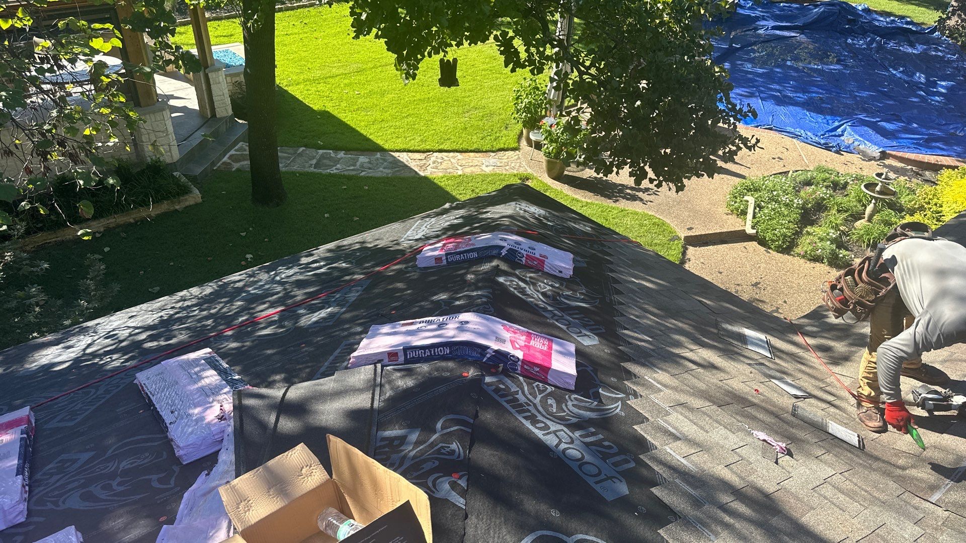 Residential Roofing Installation using Owens Corning ProArmor Synthetic Underlayment by Becker Roofing and Exteriors