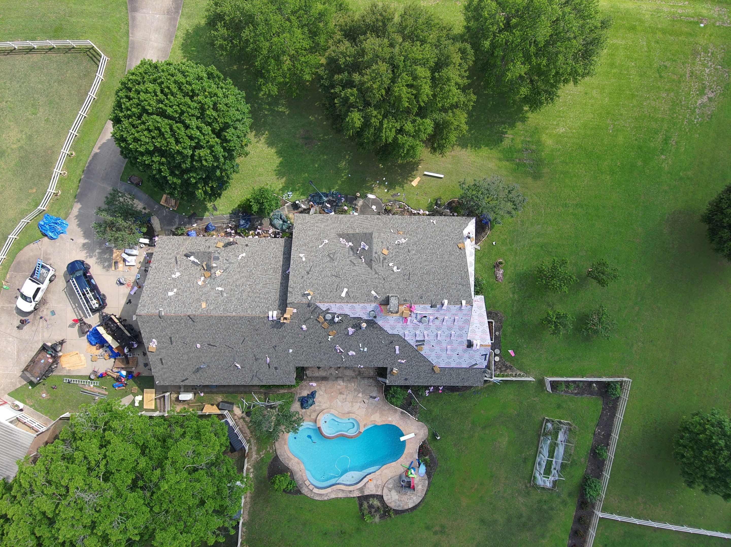Residential Roofing Installation using Owen's Corning Duration (Lifetime) Shingles by Roof Repair Company