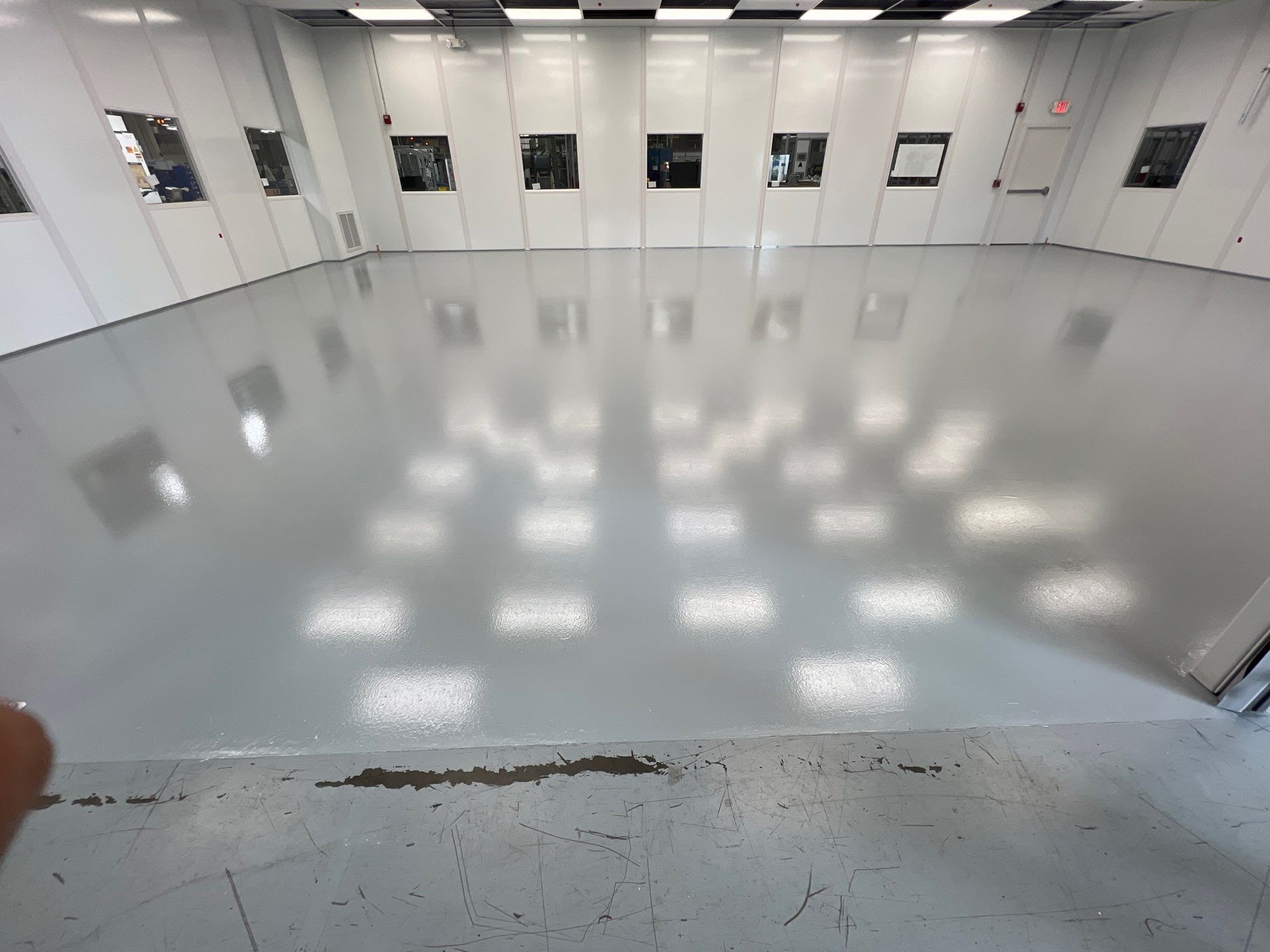 Precision ESD Epoxy Floor Installation – 1,800 Sq. Ft. Industrial Space by Gordon Painting