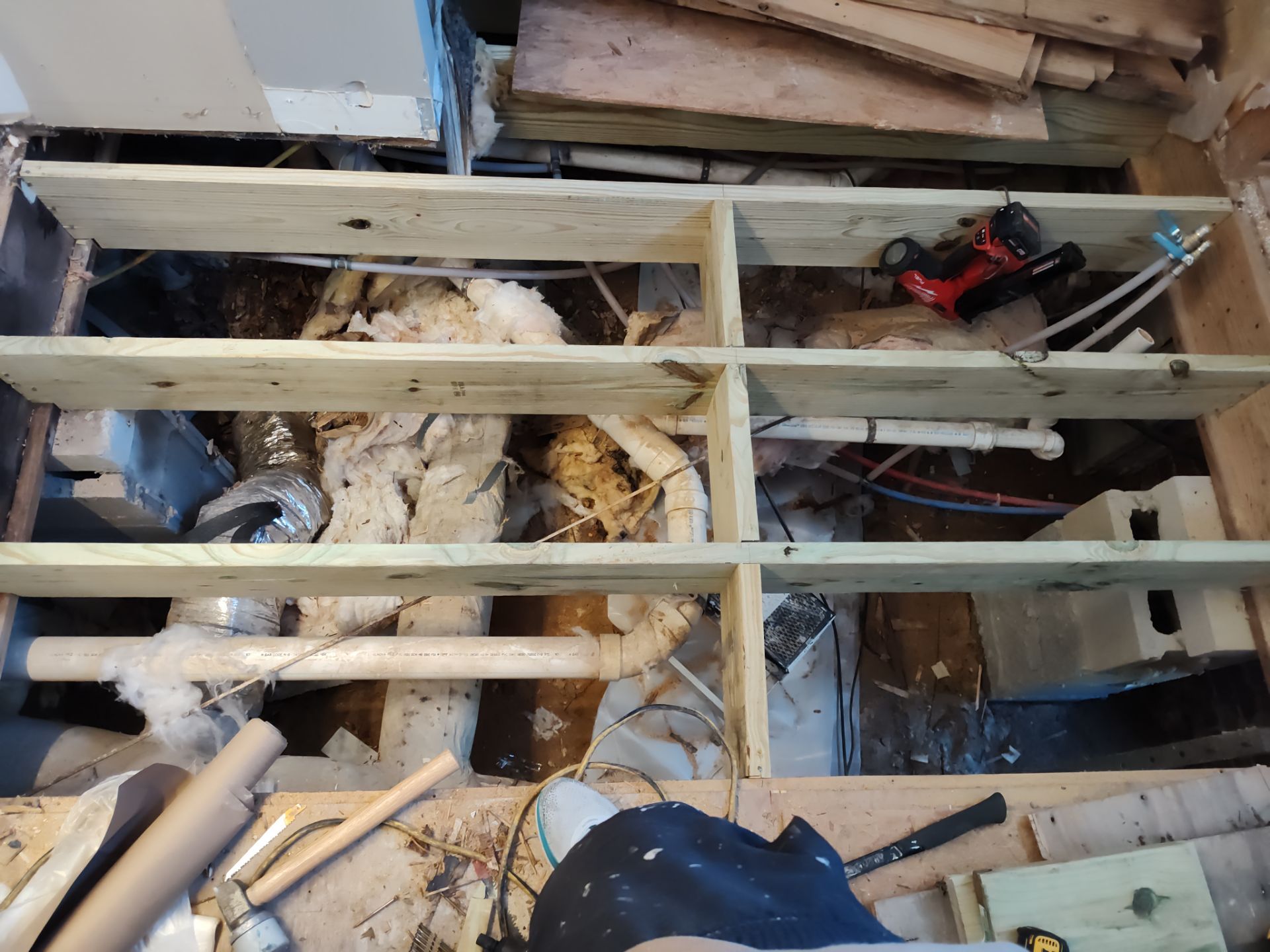 Bathroom repair and remodel by Cornerstone Home Builders, LLC