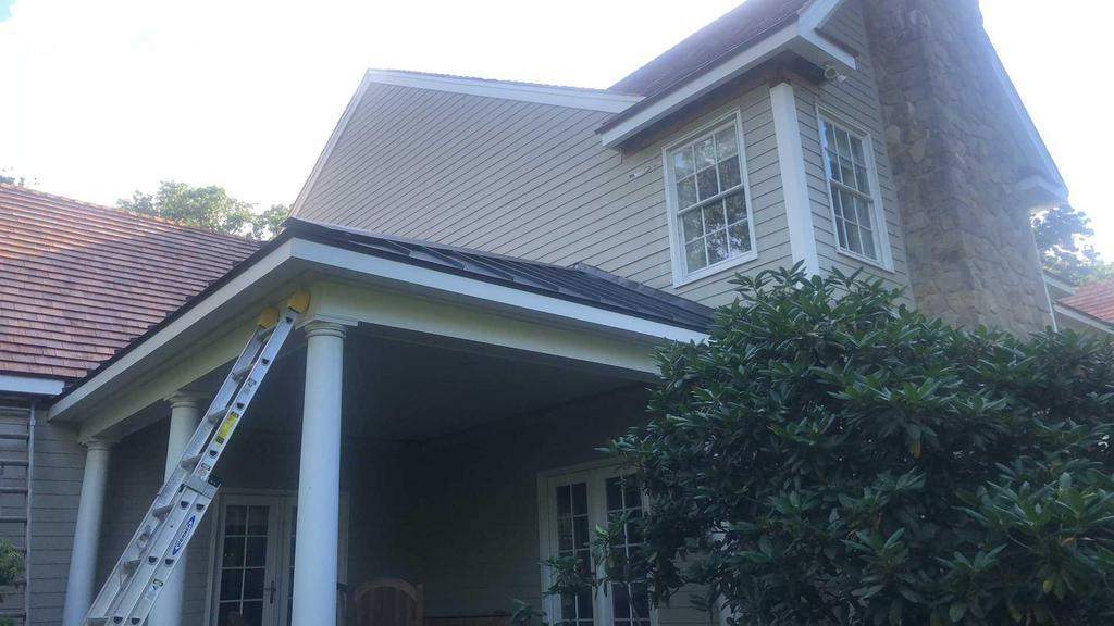 Standing Seam Metal Roof using Aluminum 032GA - Color Classic Bronze by CMNG LLC
