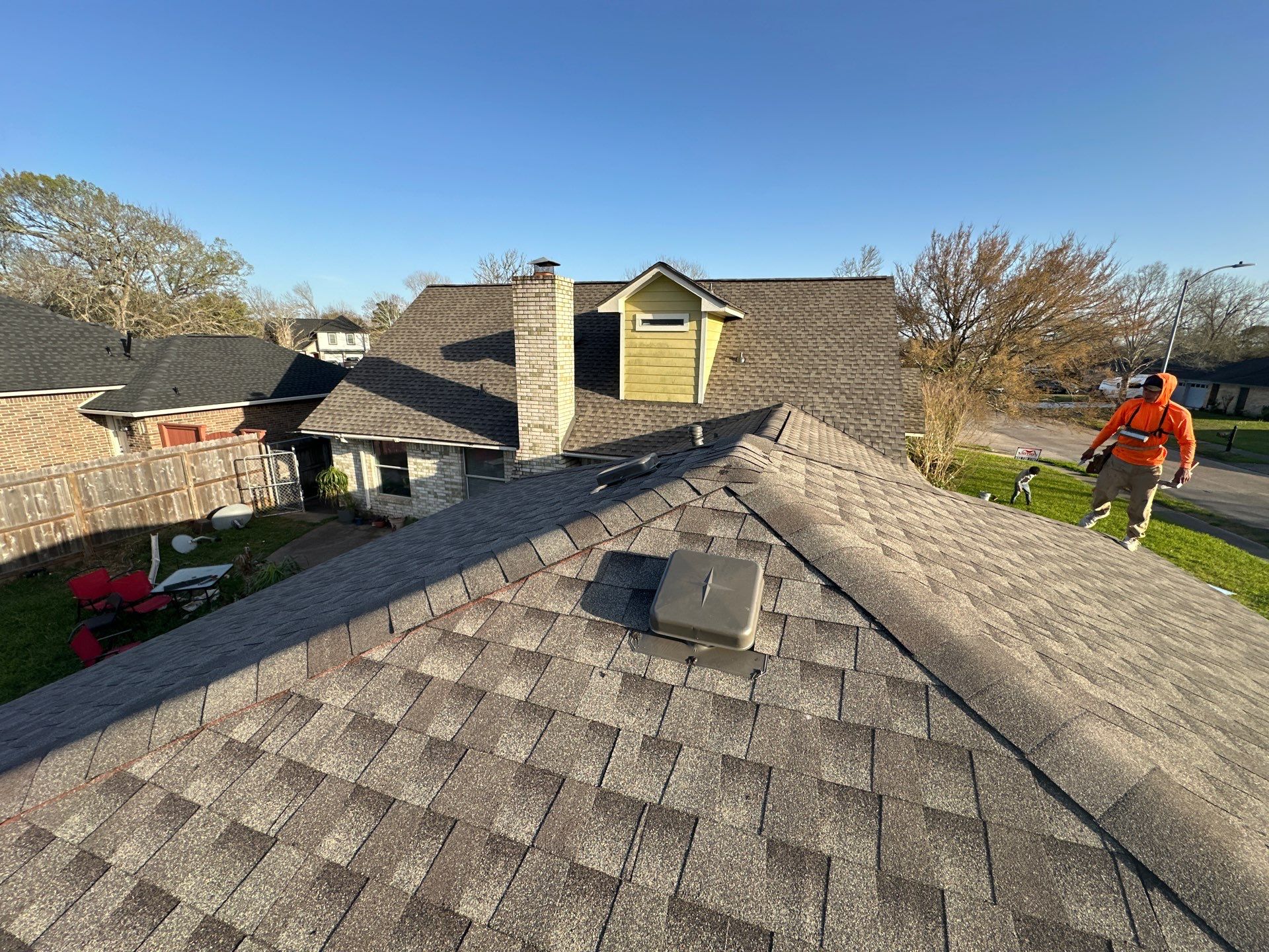 Residential Roofing Repair using GAF Timberline HDZ by Motion Roofing