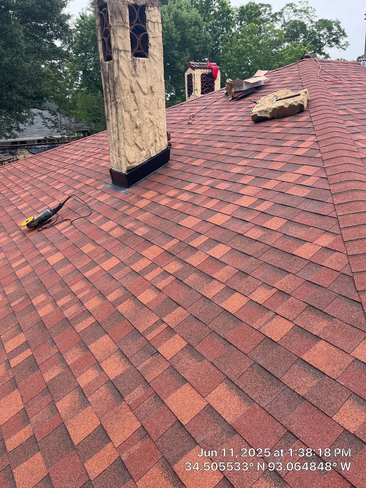 Asphalt Shingle and Flat Roof Replacement in Hot Springs by Temple Roofing and Exteriors