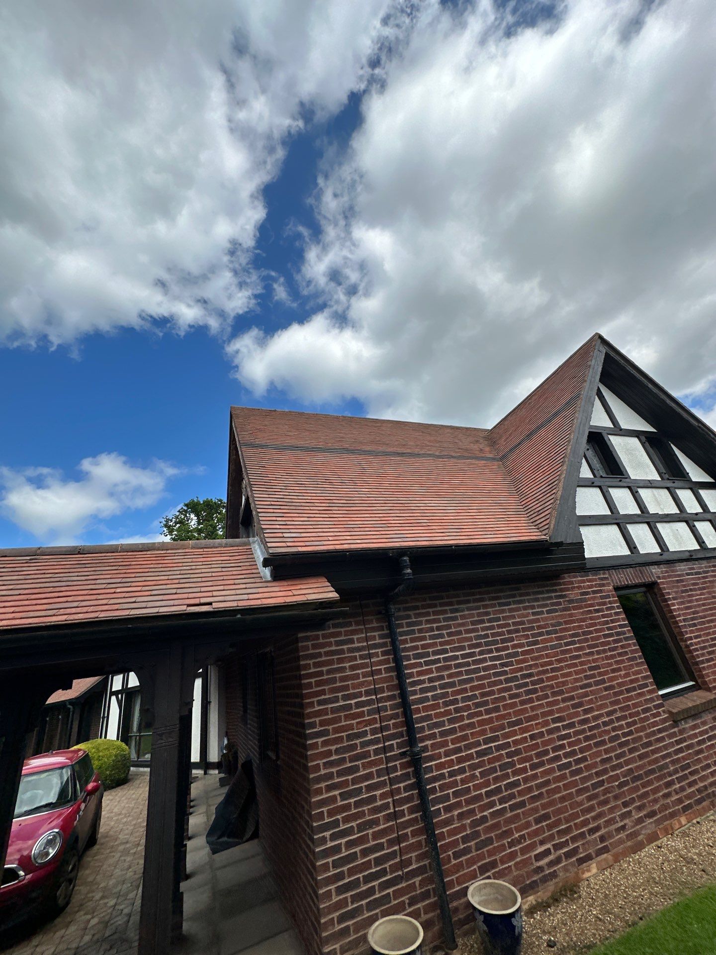 Roof Clean  - Moss Removal - Gutter Clean using Honda 15lpm Low Pressure Washing Machine by Ges Exterior Cleaning ltd