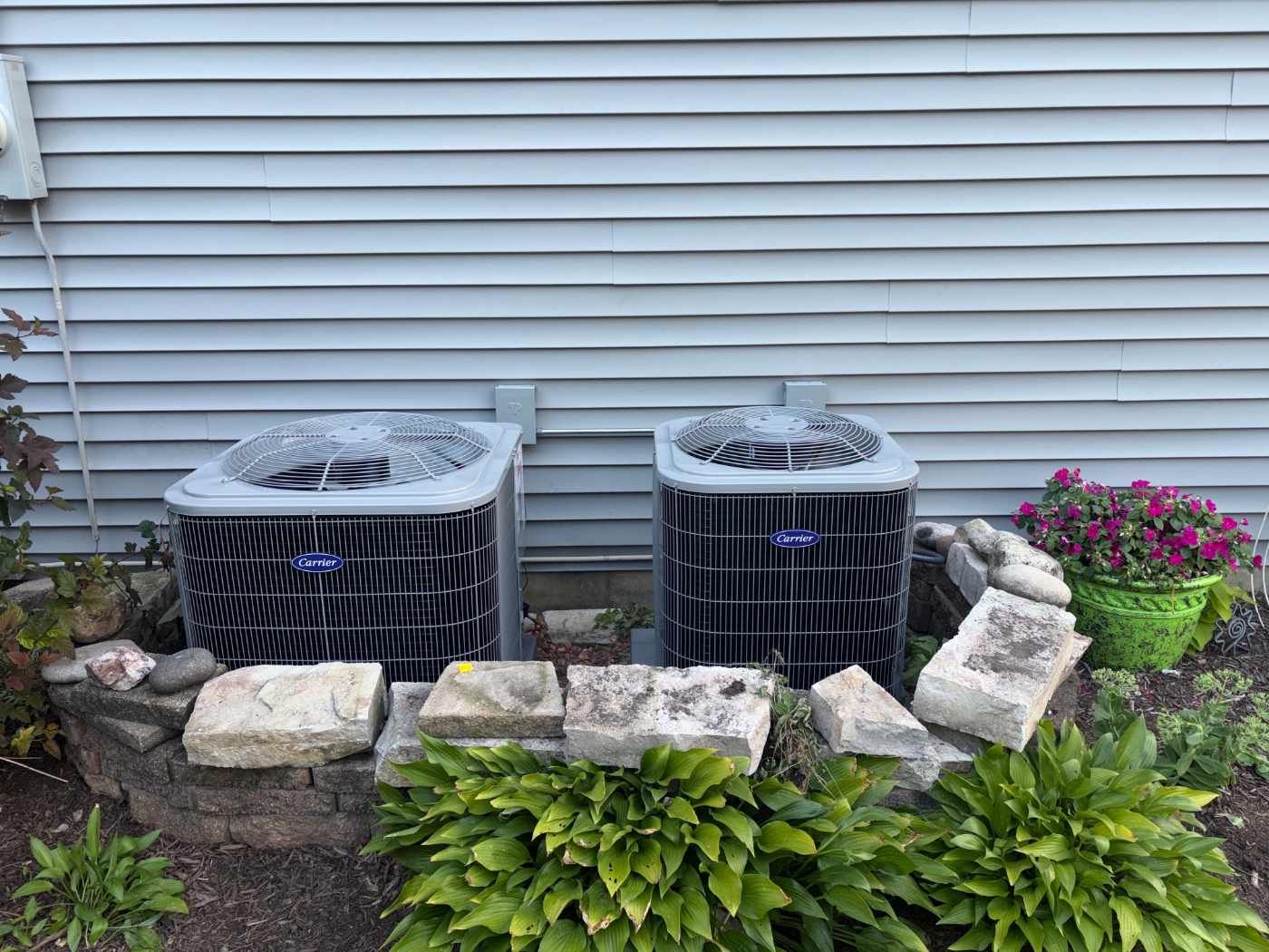 Carrier Performance 96 Furnace & Twin Comfort 14 Air Conditioner Installation – Ingleside, IL | GSHA Services, LTD by GSHA Services LTD