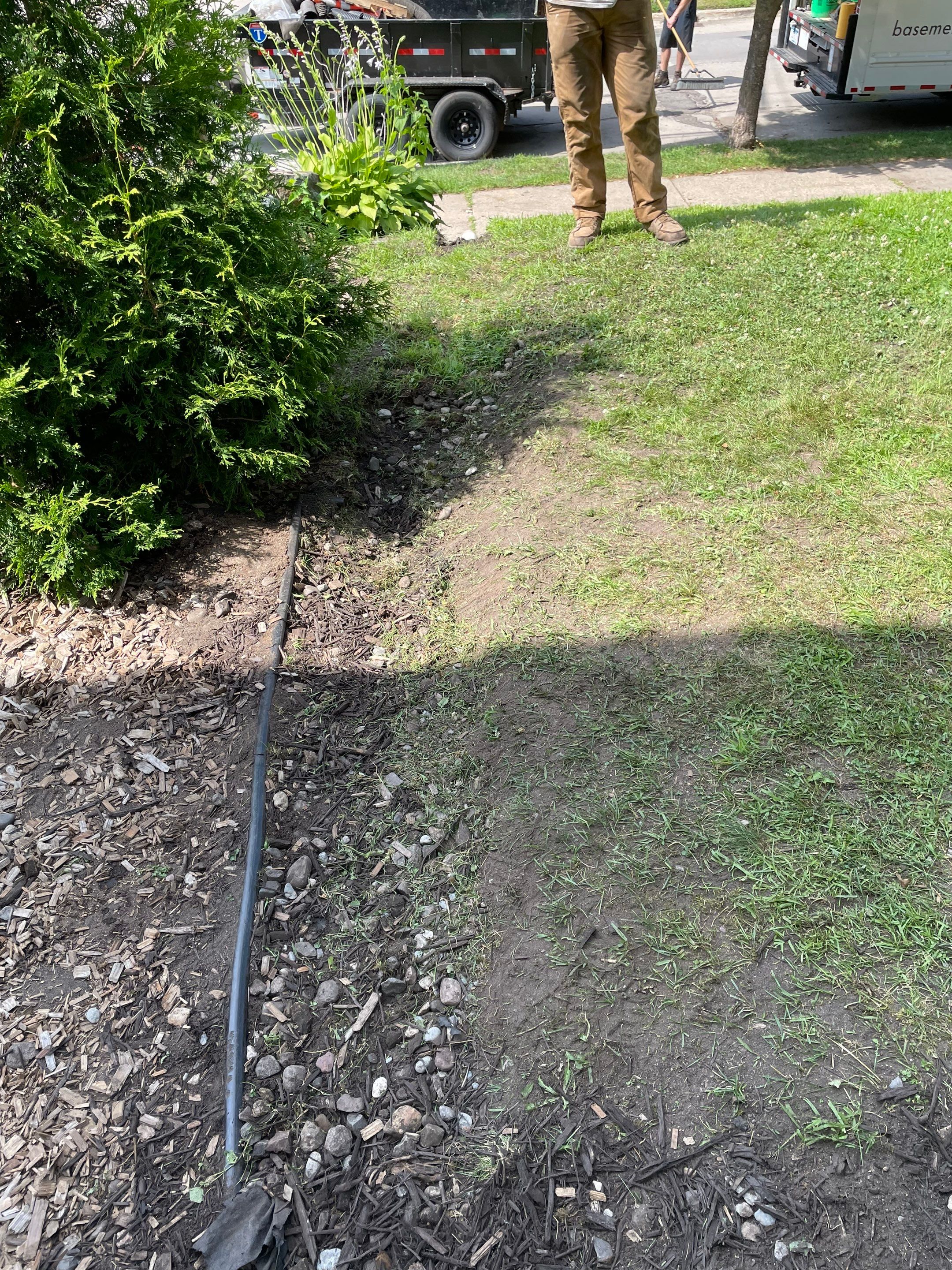 Peter's French Drain and Roof Runoff System Upgrade by Waterproofing Northeast