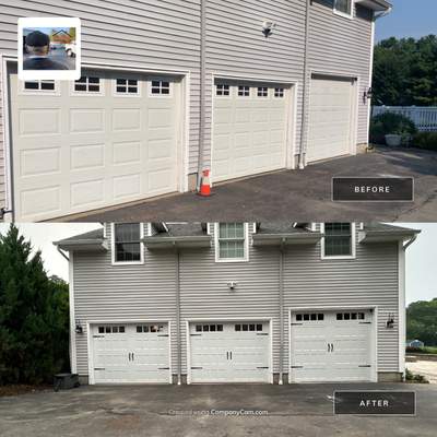 Garage Door Installation Using Amarr Designer Choice Garage Door