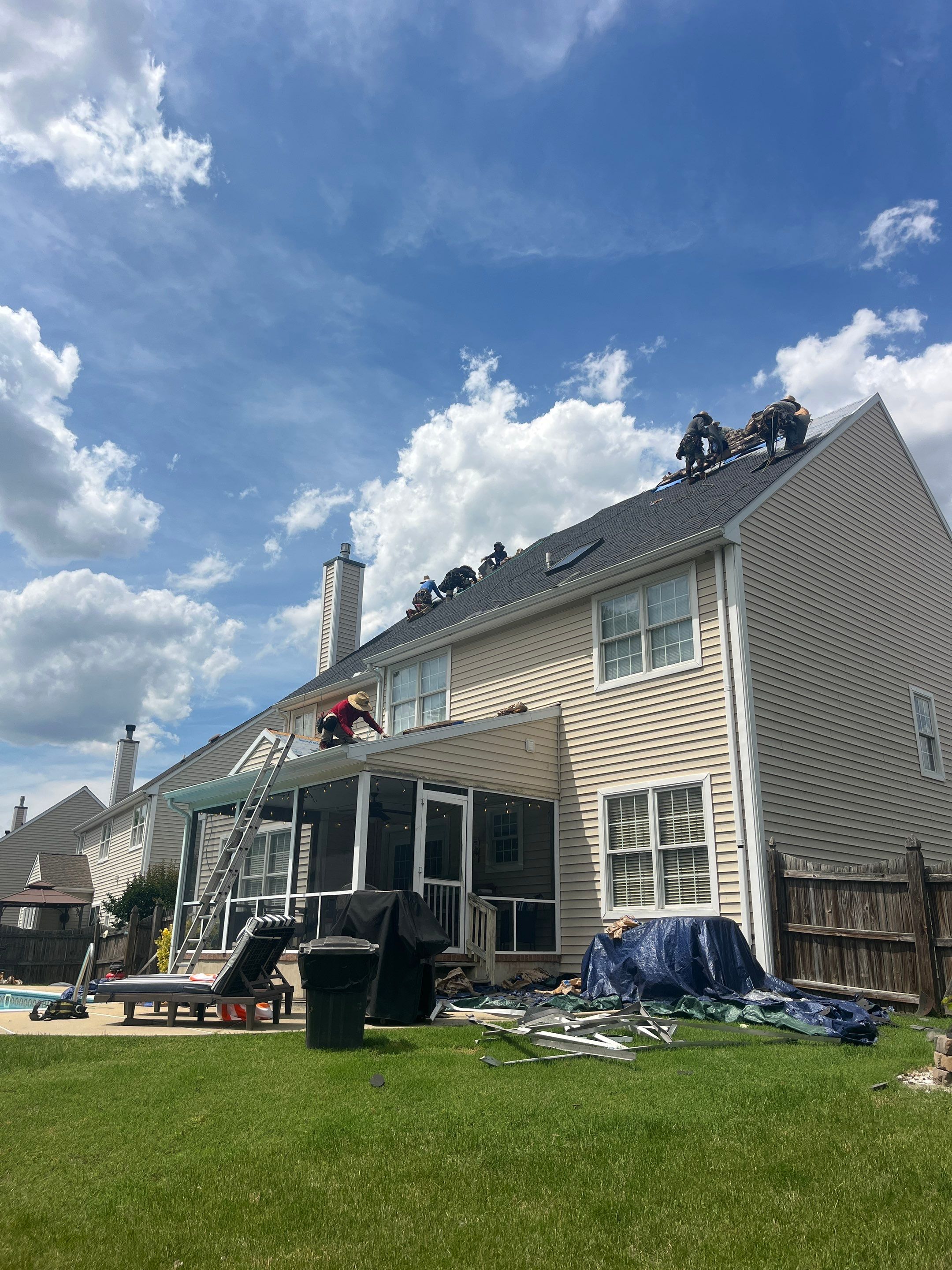 Architectural Shingle Roof Replacement for Two-Story Easton Home by First Chesapeake Roofing