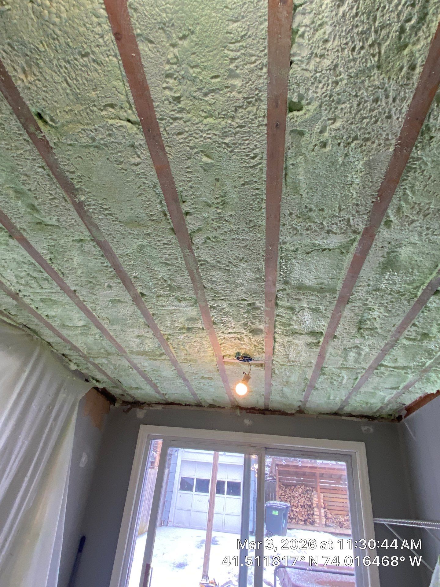 Attic Insulation using open cell spray foam by NYS Foam & Energy