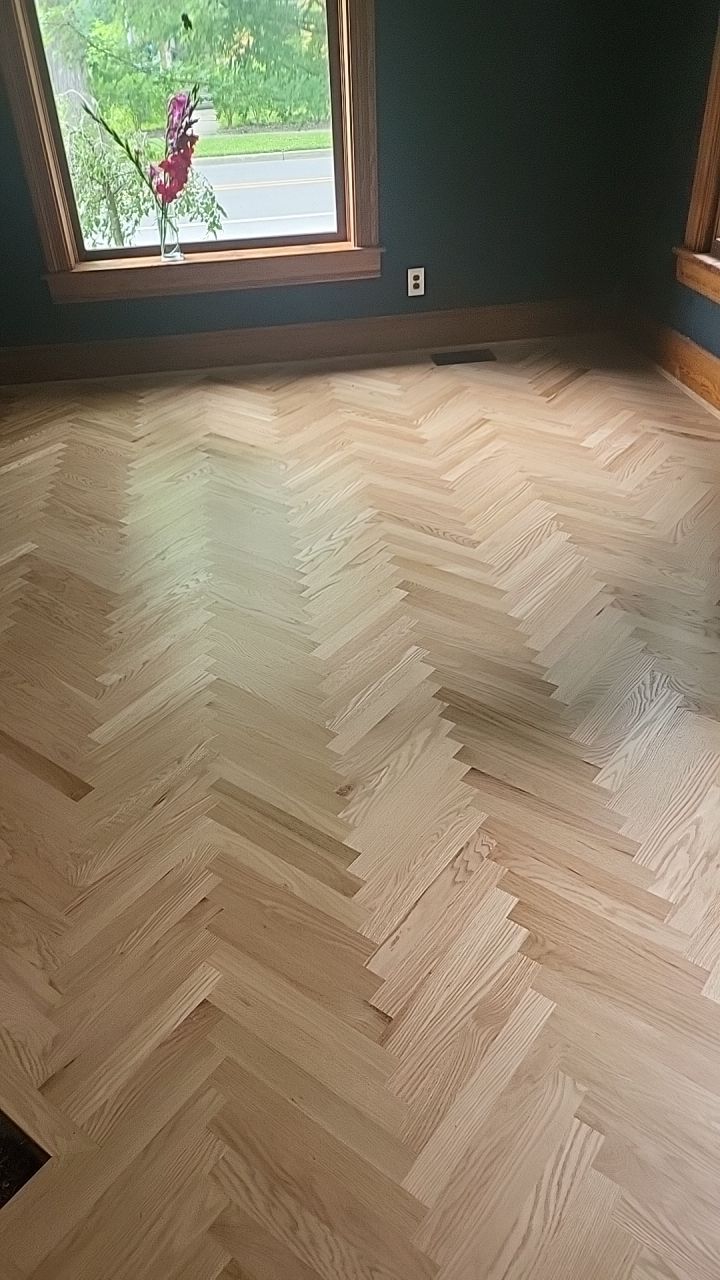 Historical herringbone by Ann Arbor Hardwoods 