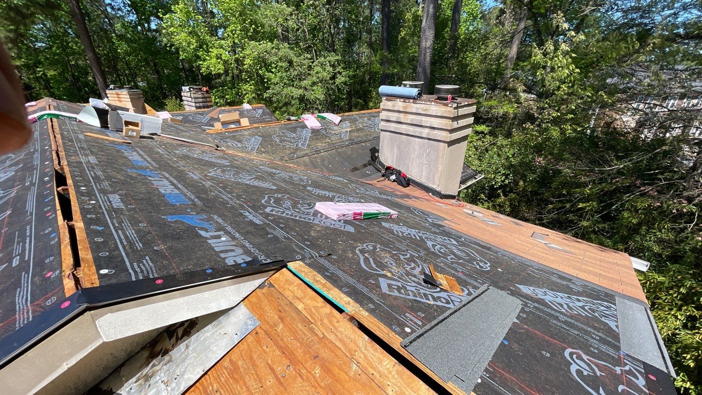 Commercial Roofing Installation using Owens Corning Autumn Brown by Inspector Roofing and Restoration