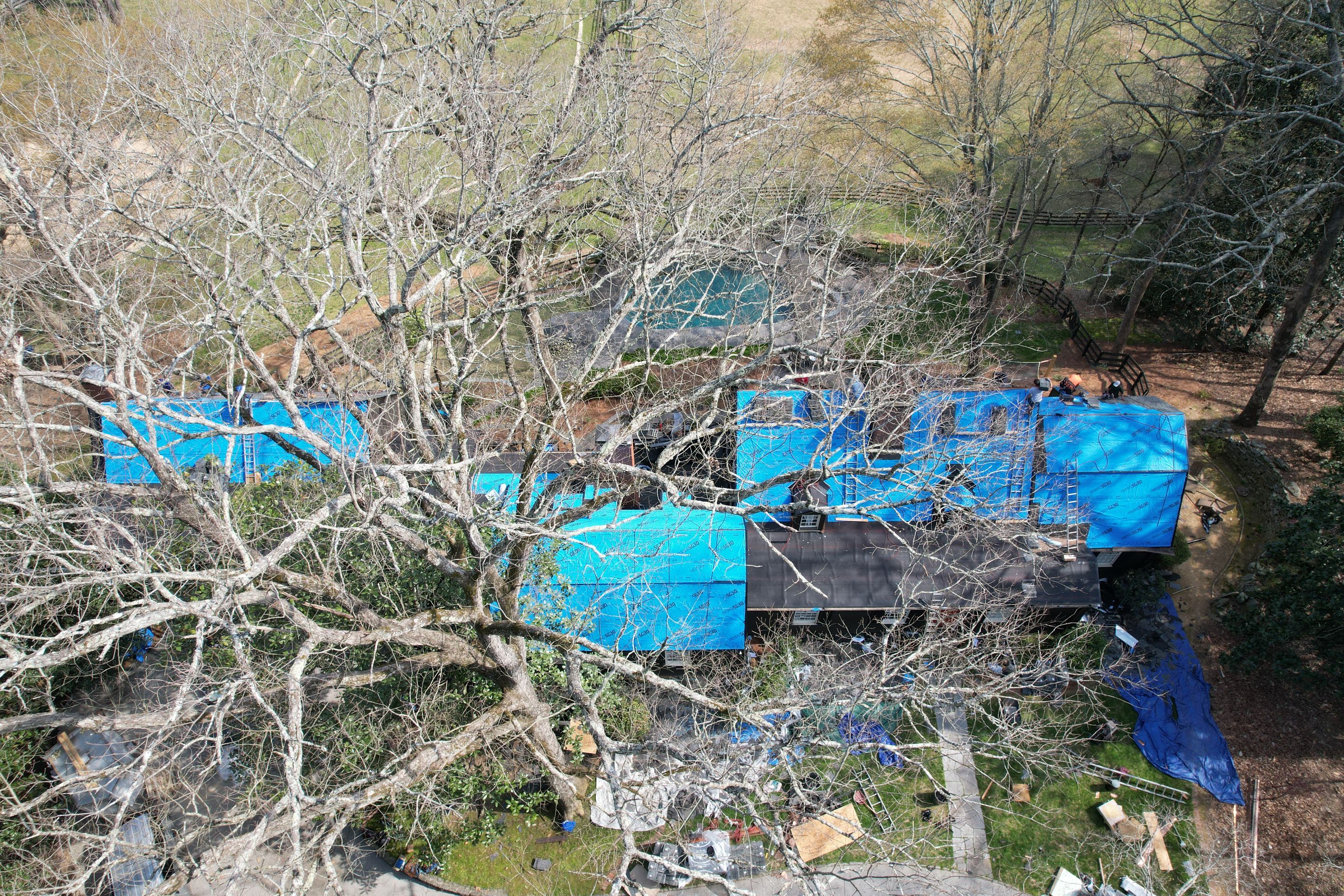 Residential Roofing Installation using Da Vinci Slate  by Inspector Roofing and Restoration