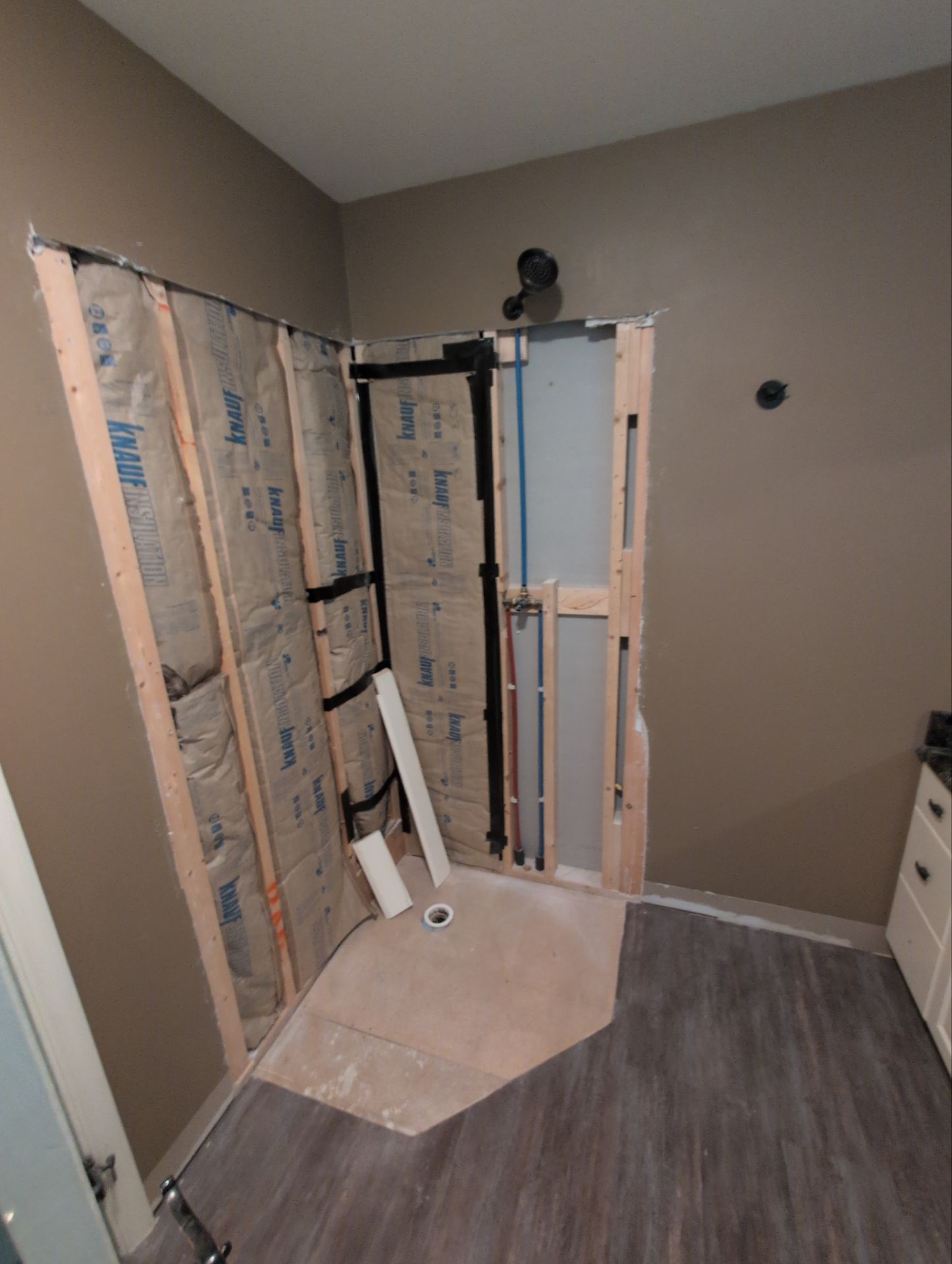 Two Shower replacements by Homebound Construction