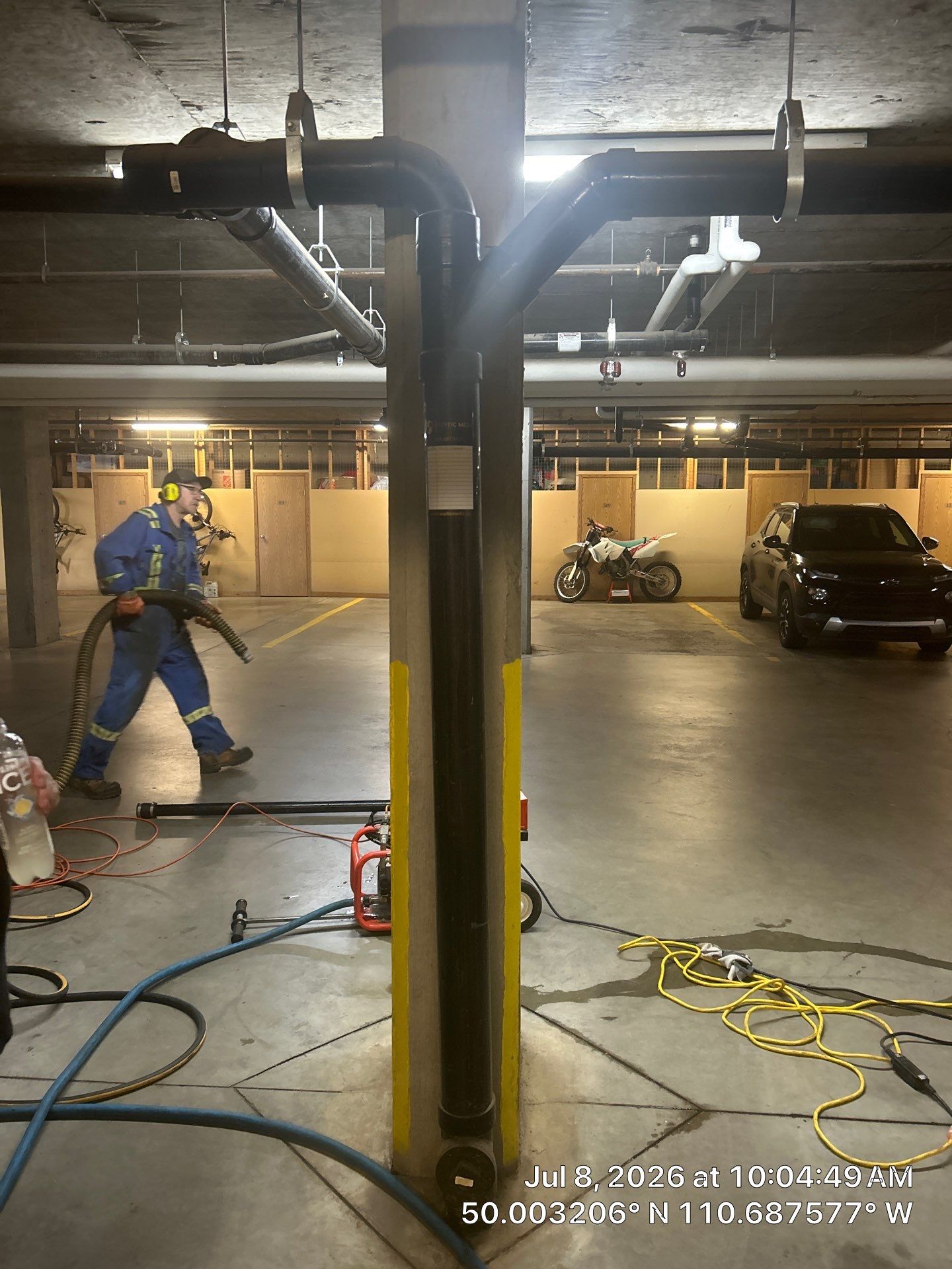 Multi-Story Condo Drain Line Cleaning and Stack Flushing in Medicine Hat by Septic Medic Inc.