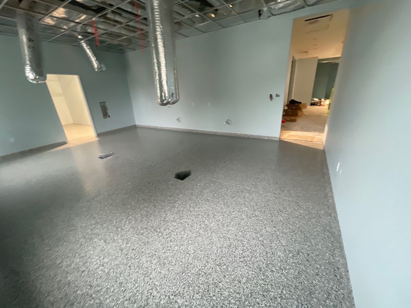 Hawthorne Library-Maker Space in Slatestone by Cross Creek Concrete Coatings