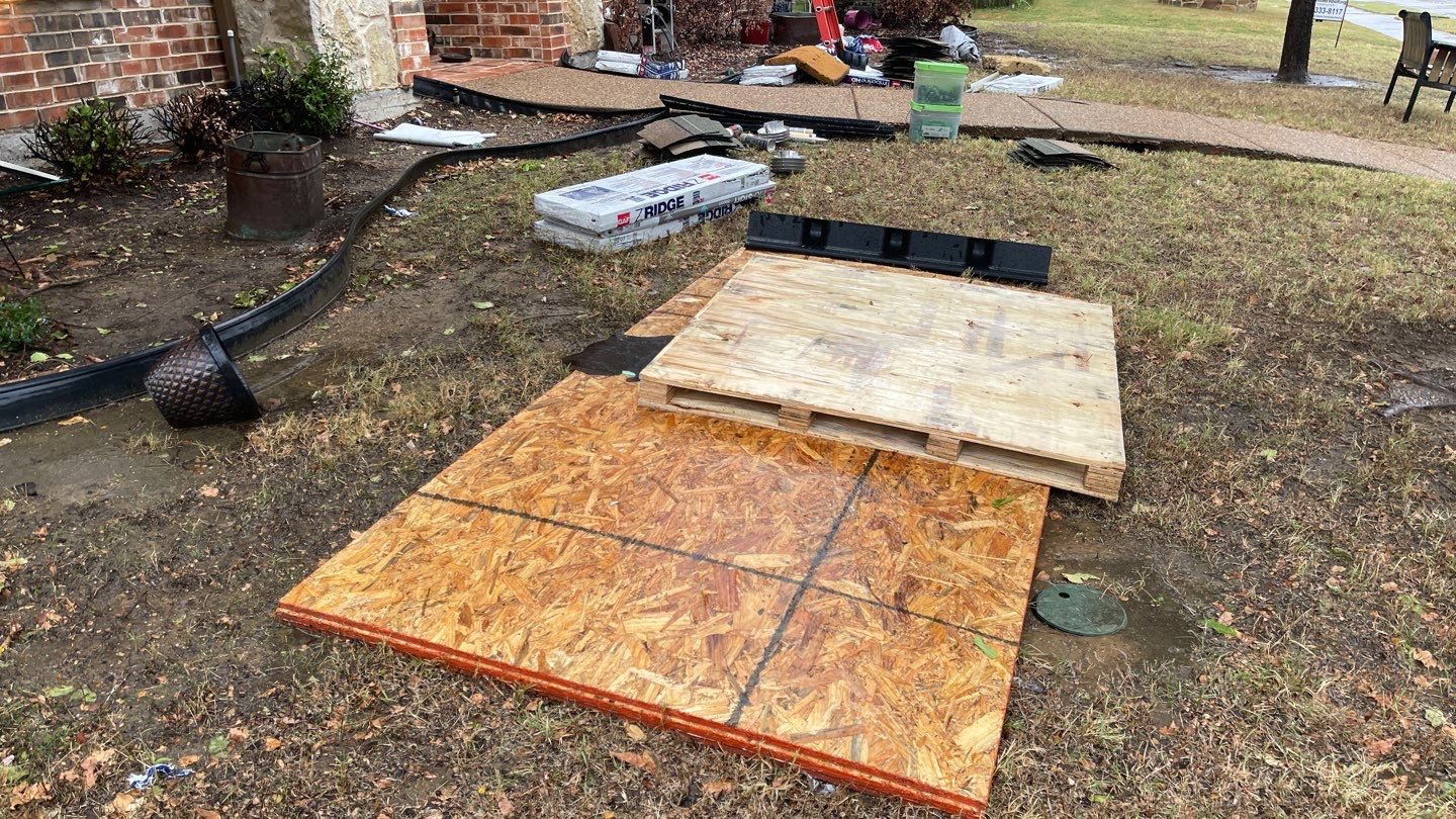 Storm Roof Damage Replacement in Frisco by First United Roofing & Construction