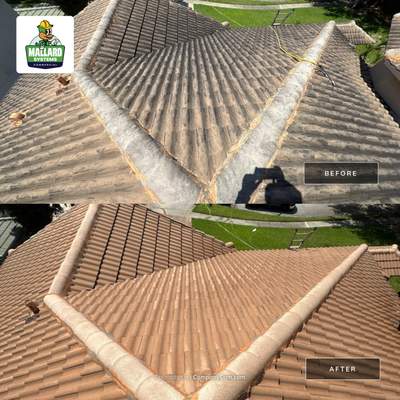 Barrel Tile Roof Cleaning