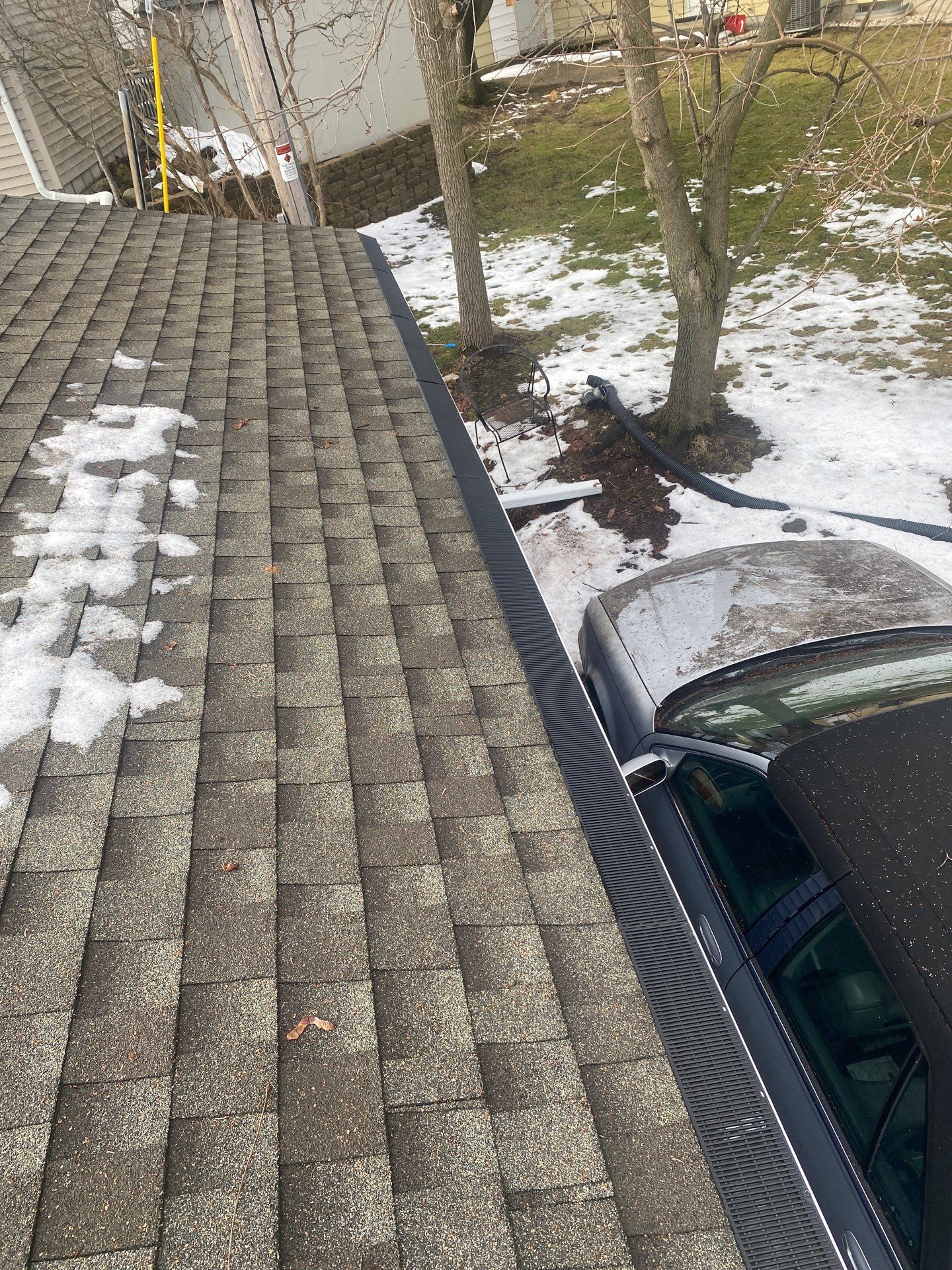 Rain Drop Gutter Guard Install Plymouth WI by Gellings Roofing & Siding