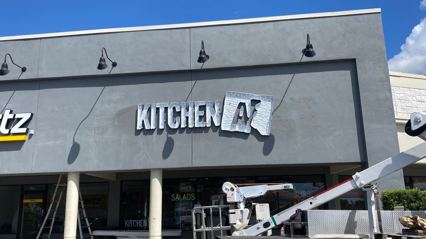 Flush Mounted Channel Letters for Kitchen AF by SignCrafters