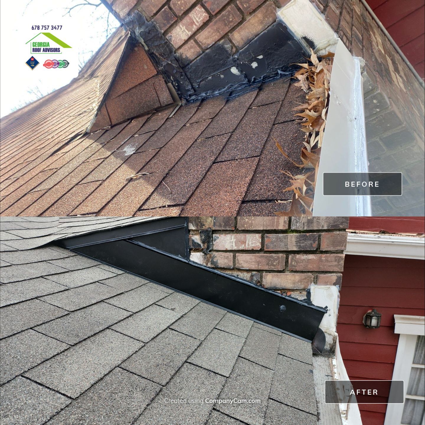Flashing Replacement by Georgia Roof Advisors