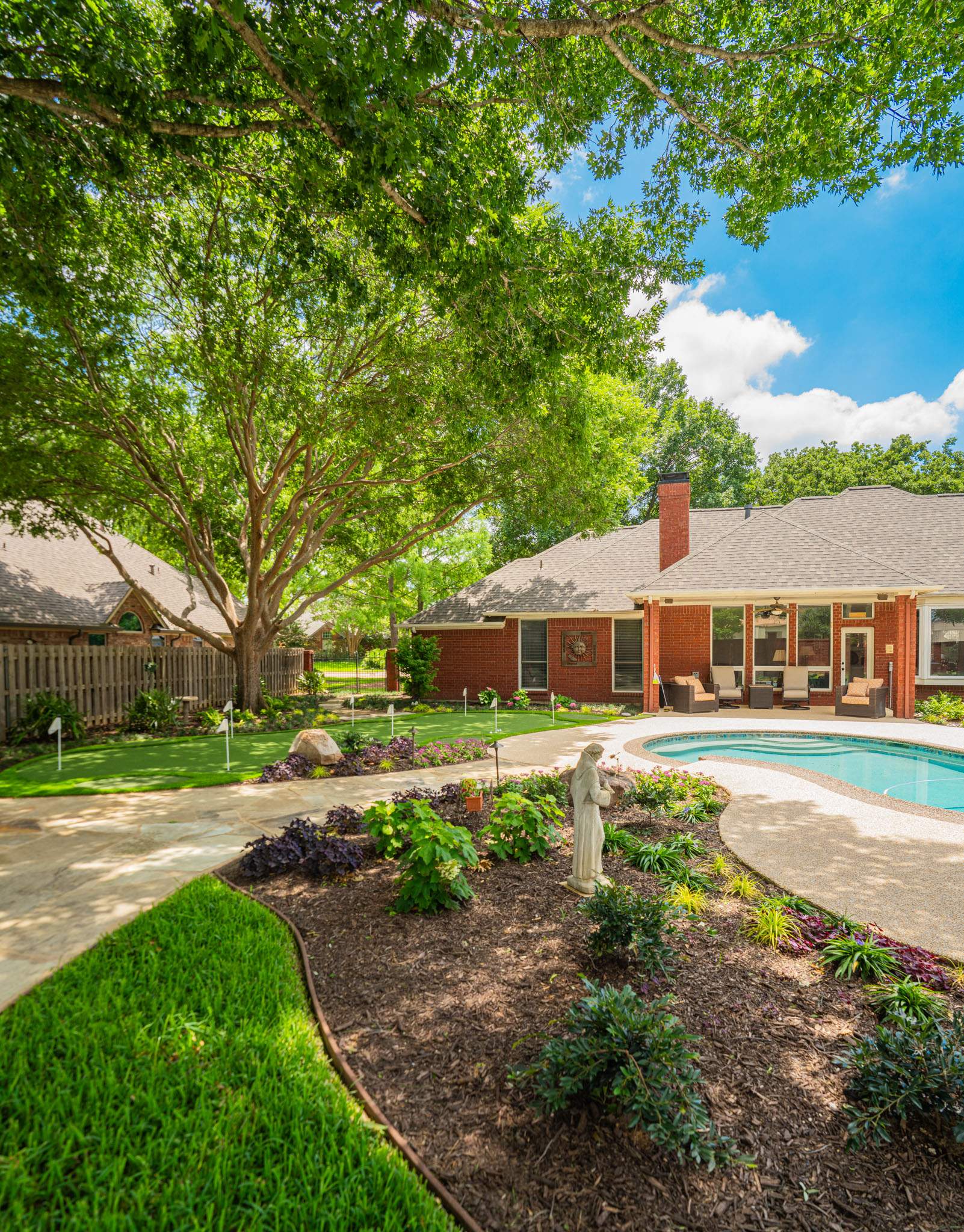 Disjointed to Defined Landscaping by Complete Exterior Solutions