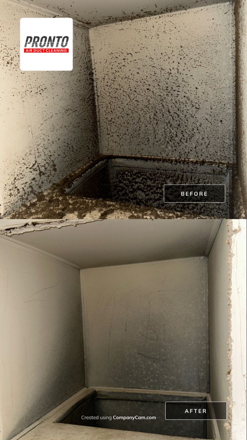 Air duct cleaning using Hypervac by Pronto Air Duct Cleaning