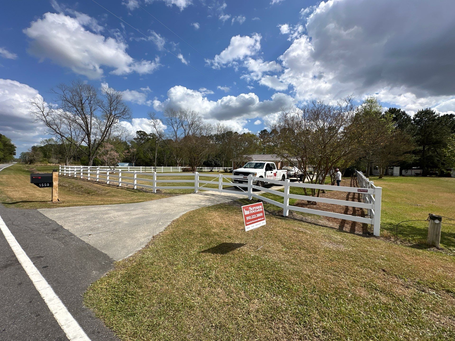 Vinyl Fence and Gate Installation in Fair Bluff, North Carolina by Superior Fence and Rail