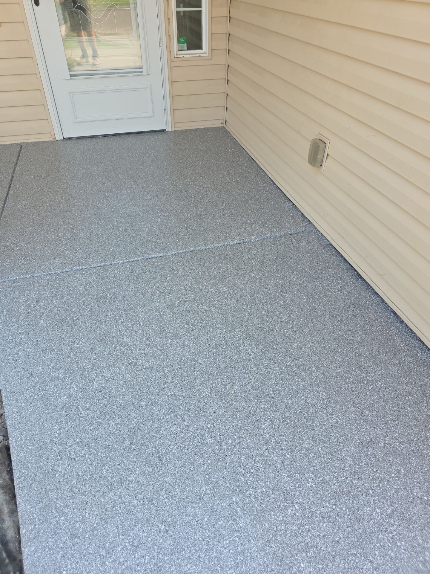 Patio Transformation using Turquoise Hybrid by Croc Coatings, LLC