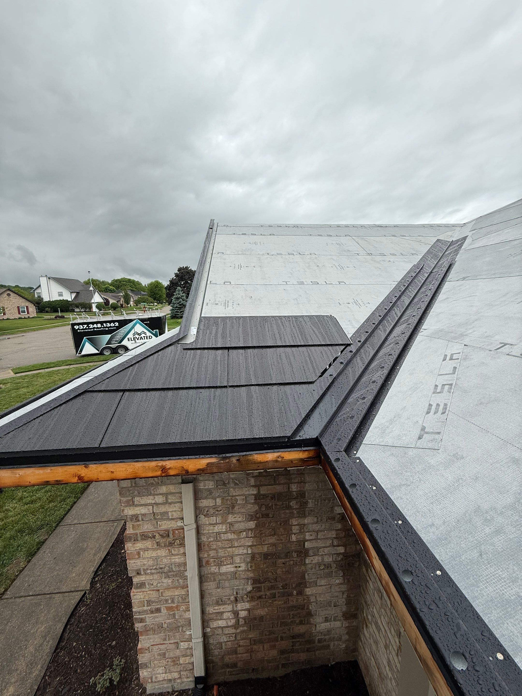 Tesla Solar Roof in Fairborn by Elevated Roofing and Siding