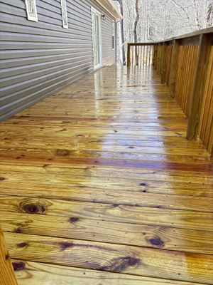 Wood Deck using Wood Sealant