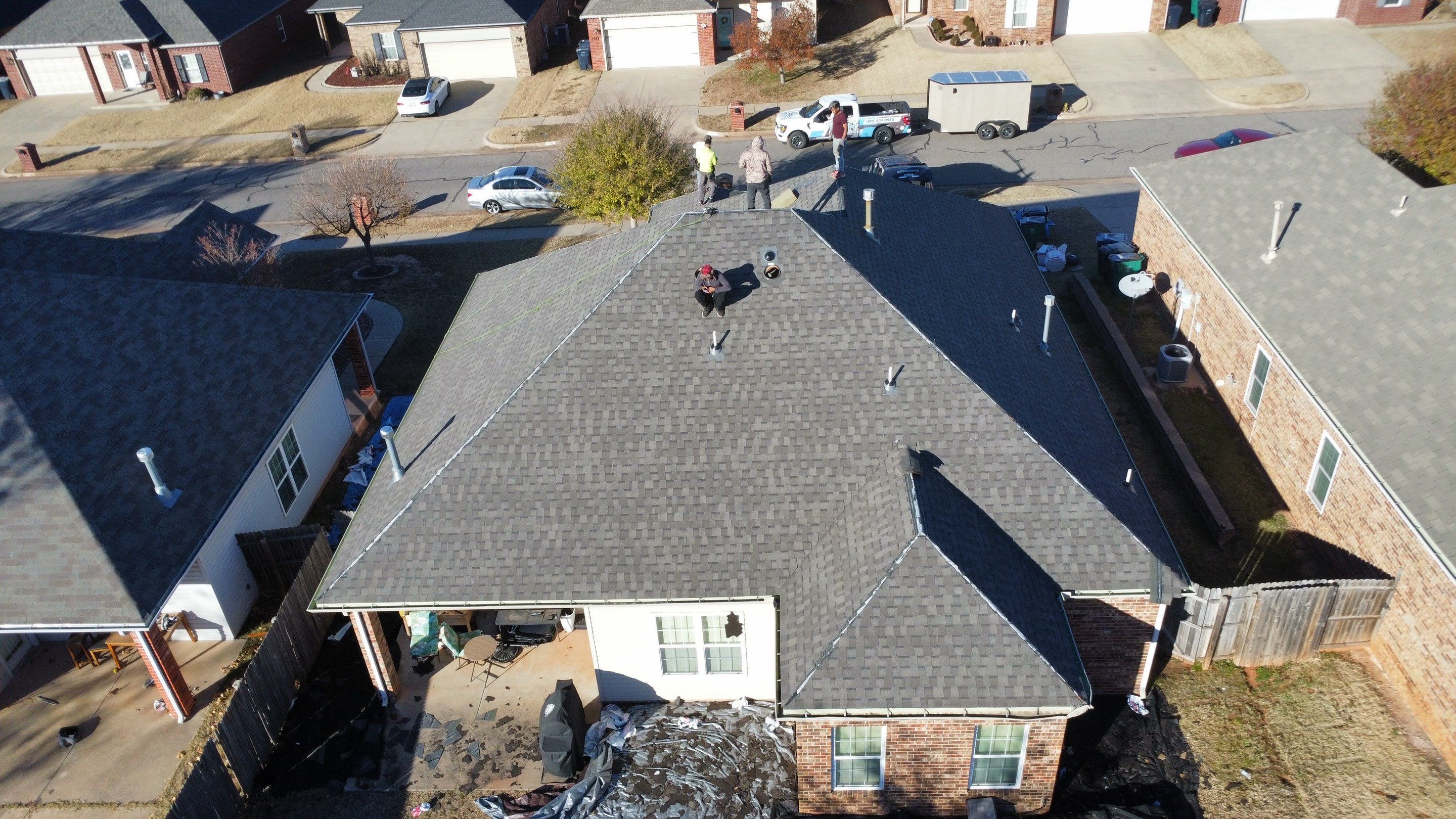 Install of Roofing system after tornado in oklahoma city! by Icon Roofing And Construction