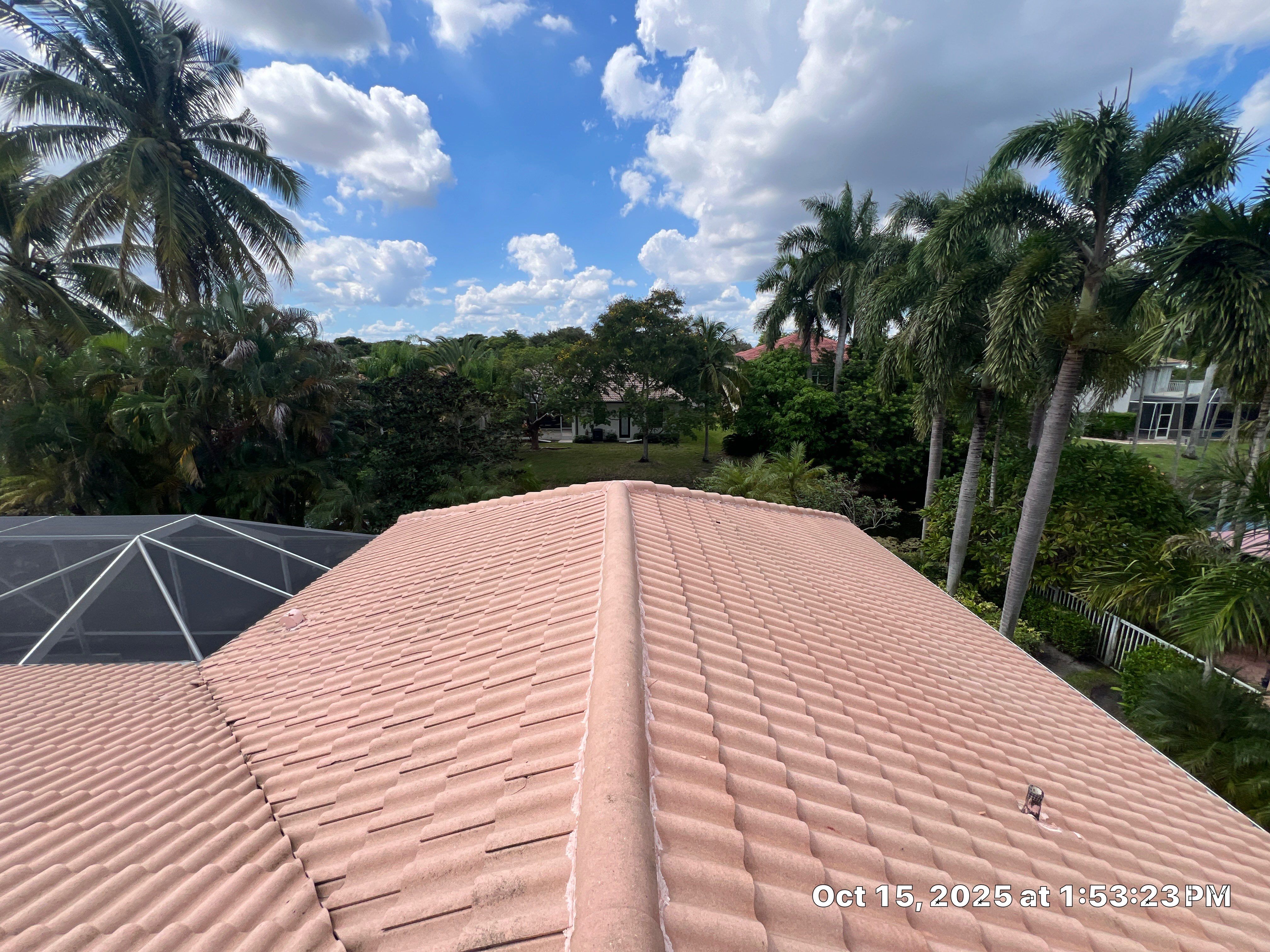 Dirty old Roof Coral Springs by BKB Pressure Cleaning LLC