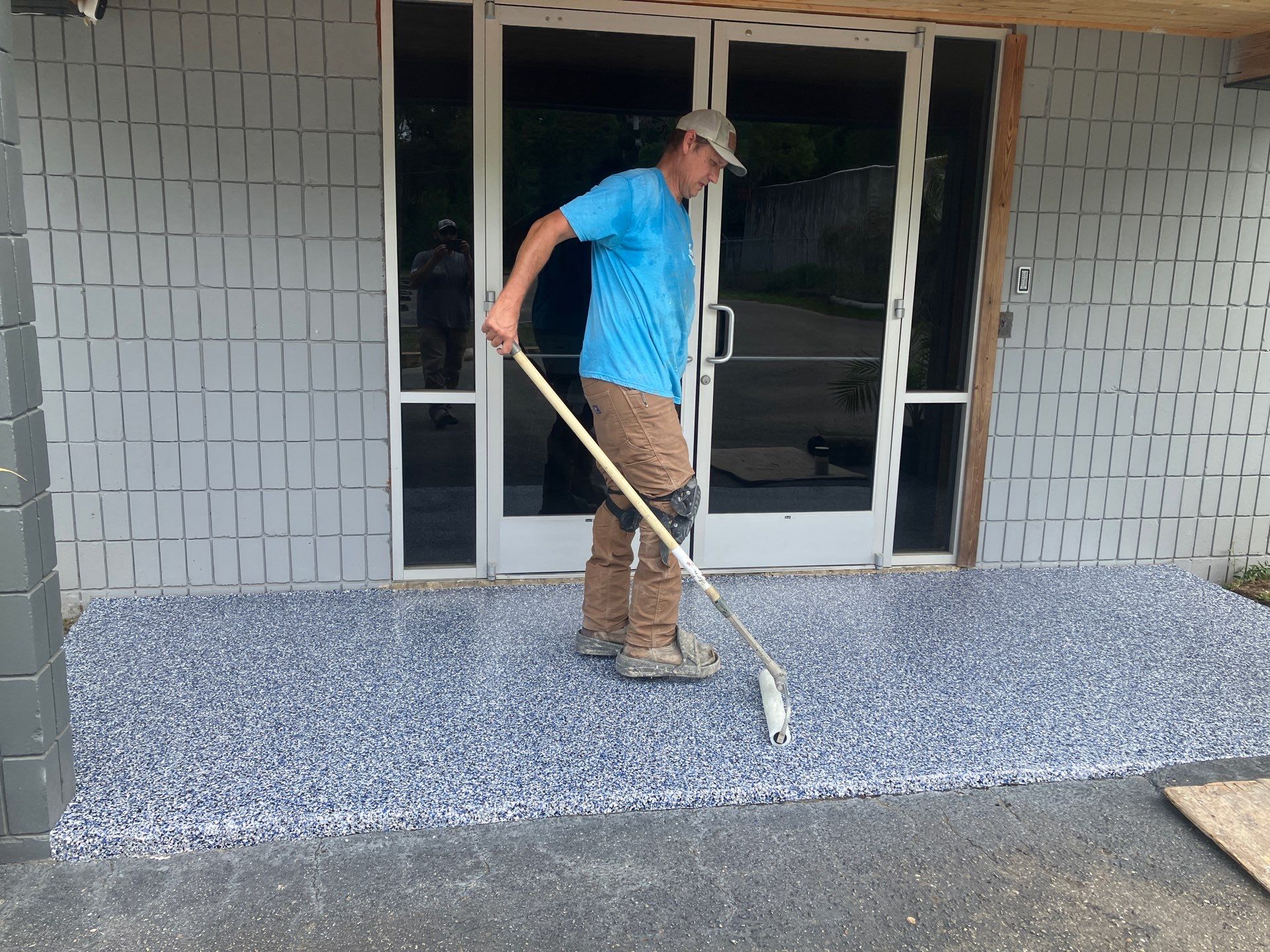 Porches-Entry Ways in Denim by Cross Creek Concrete Coatings