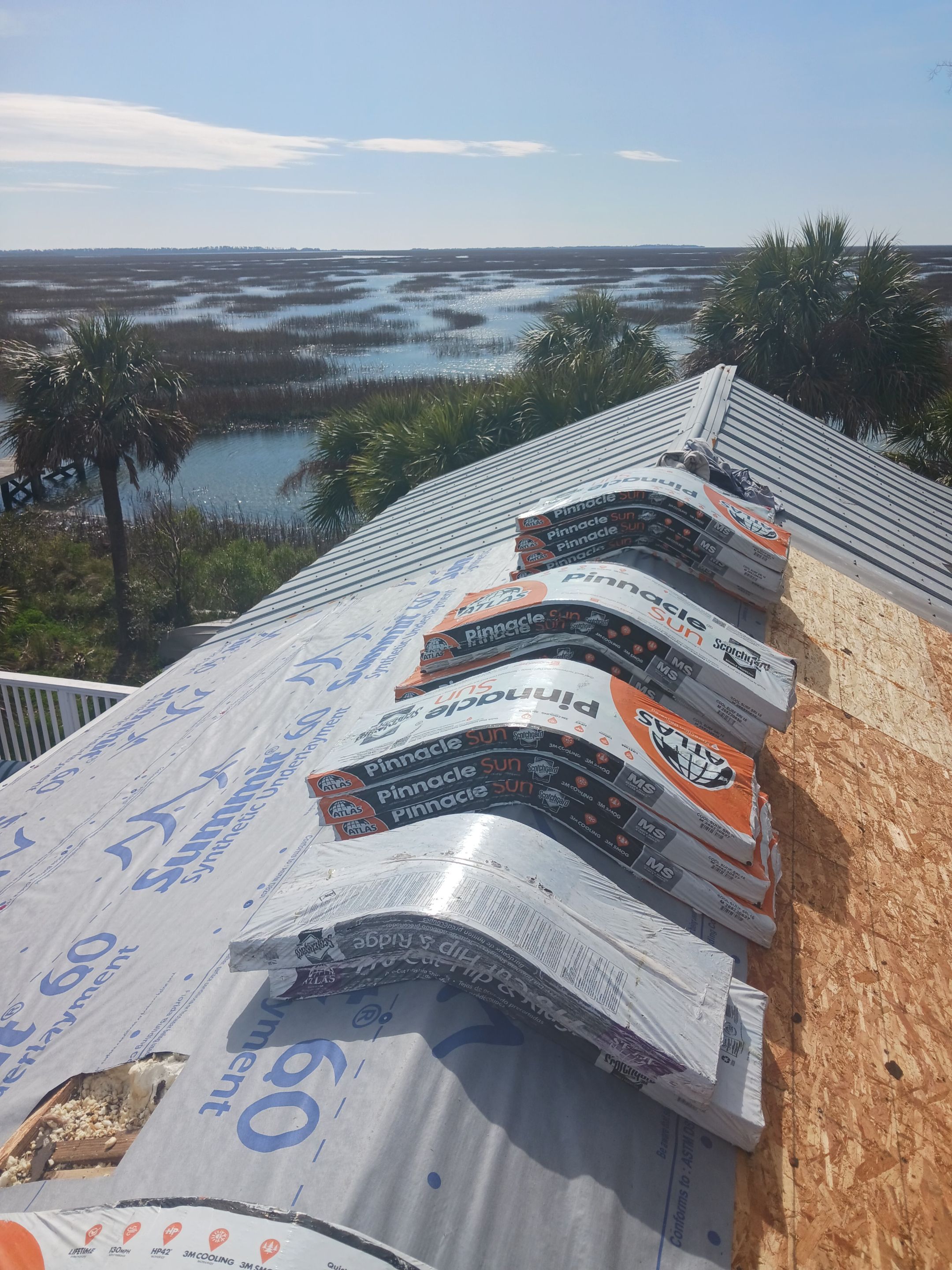 Roof Replacement using Atlas Pinnacle Sun - Cool Surf by Rainstoppers Roofing