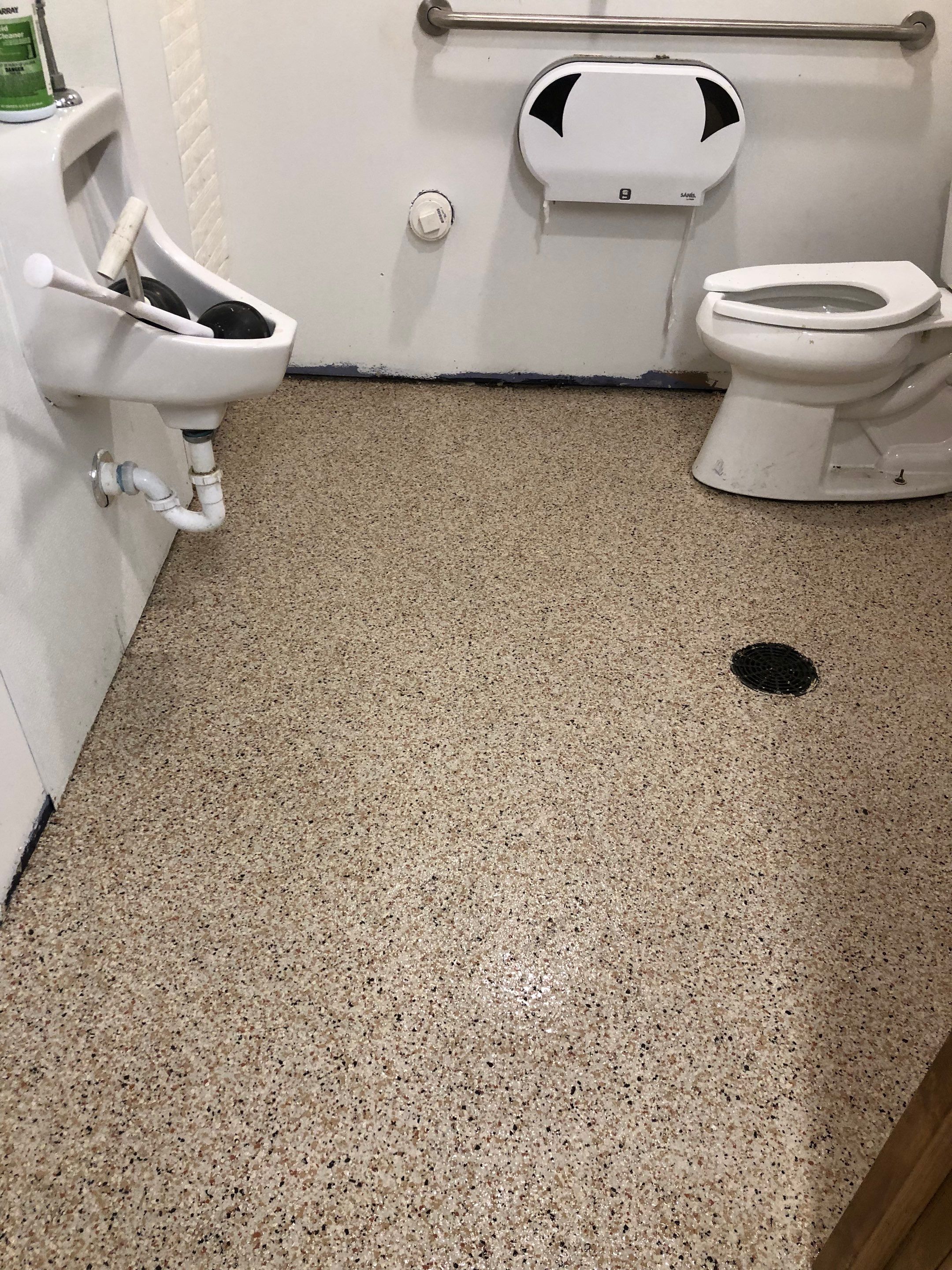 Restaurant Food Prep basement Project in Heidelberg by Floors in a Day, Inc