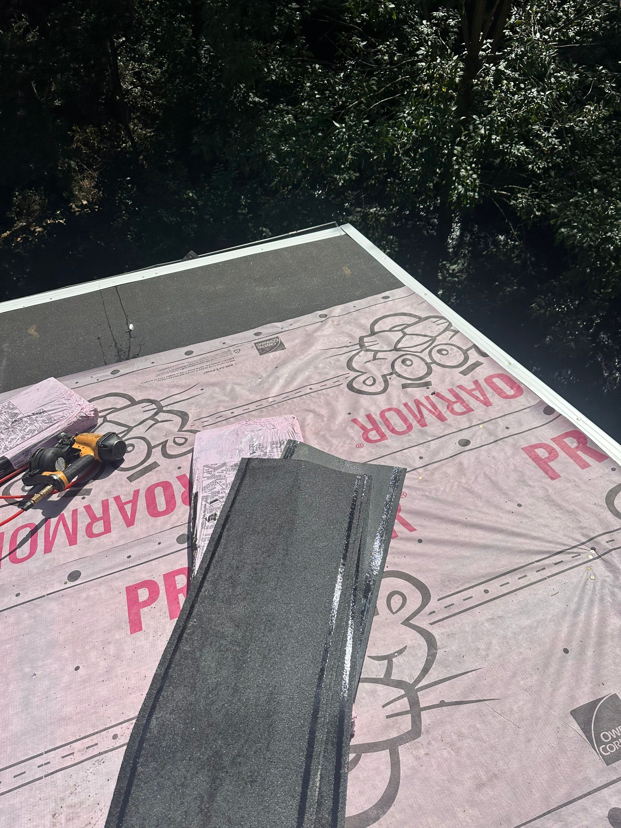 Residential Roofing Installation using Owens Corning Duration Onyx Black by A Plus Exterior